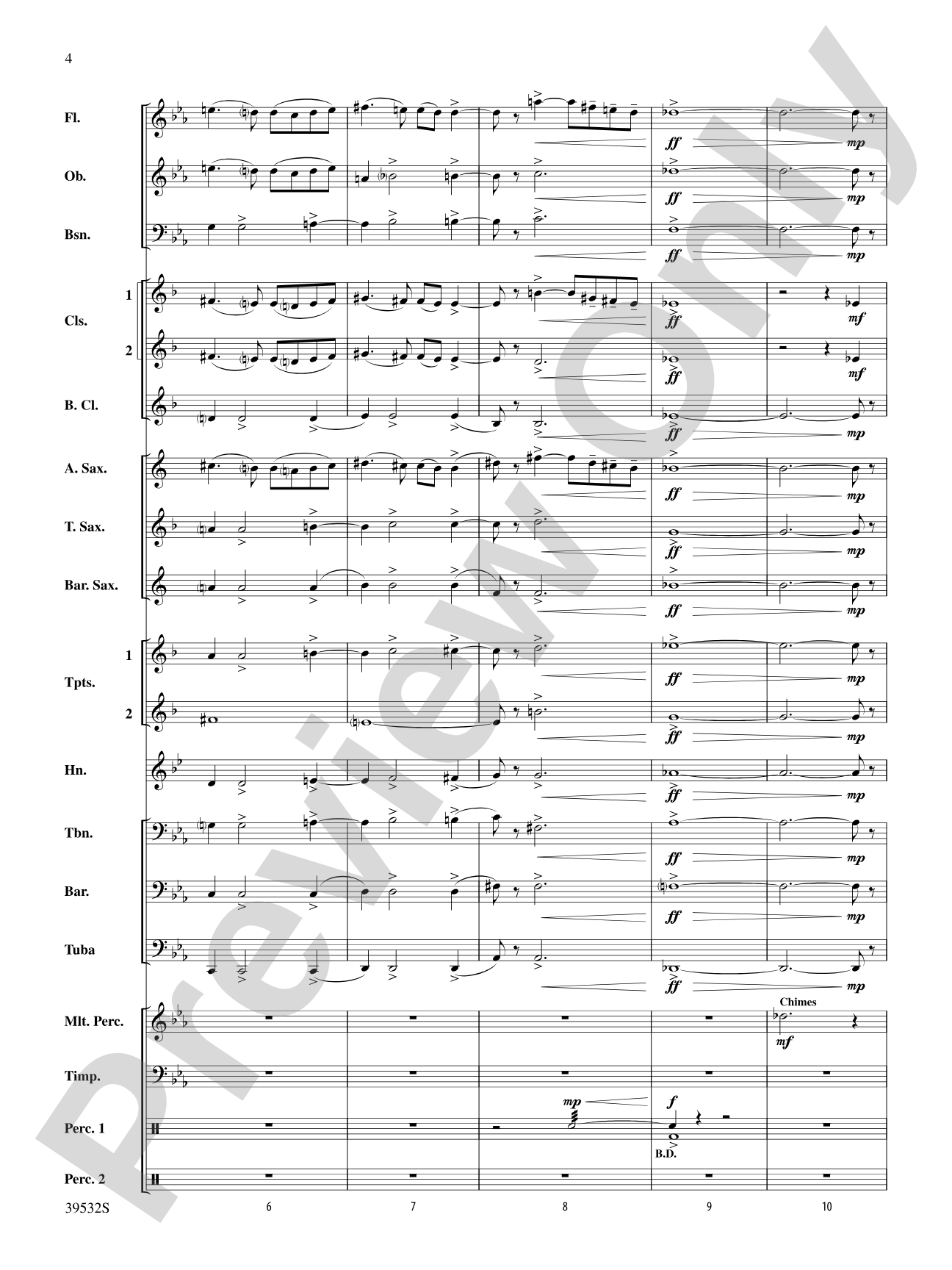 America, the Beautiful: Concert Band Conductor Score & Parts