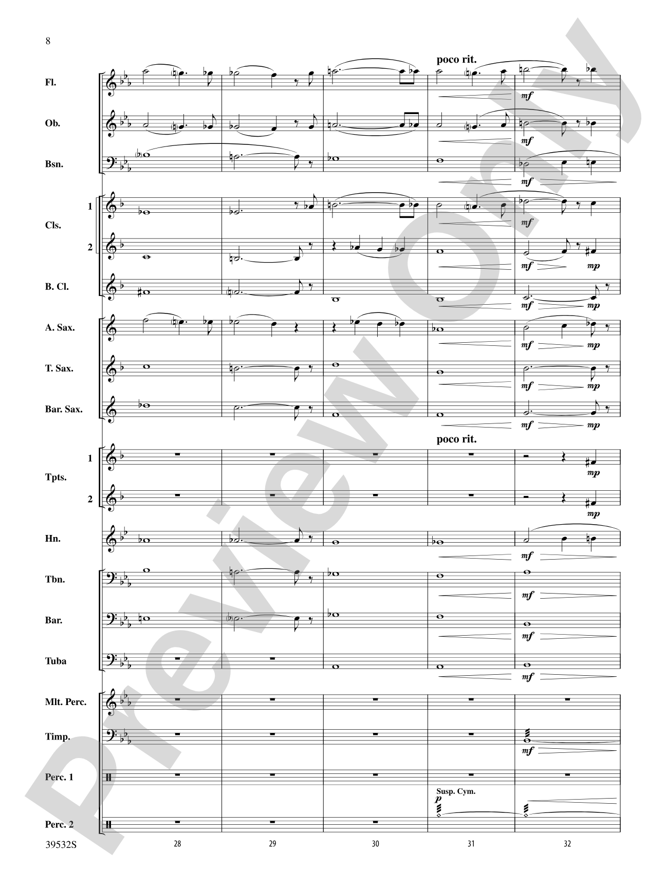America, the Beautiful: Concert Band Conductor Score & Parts