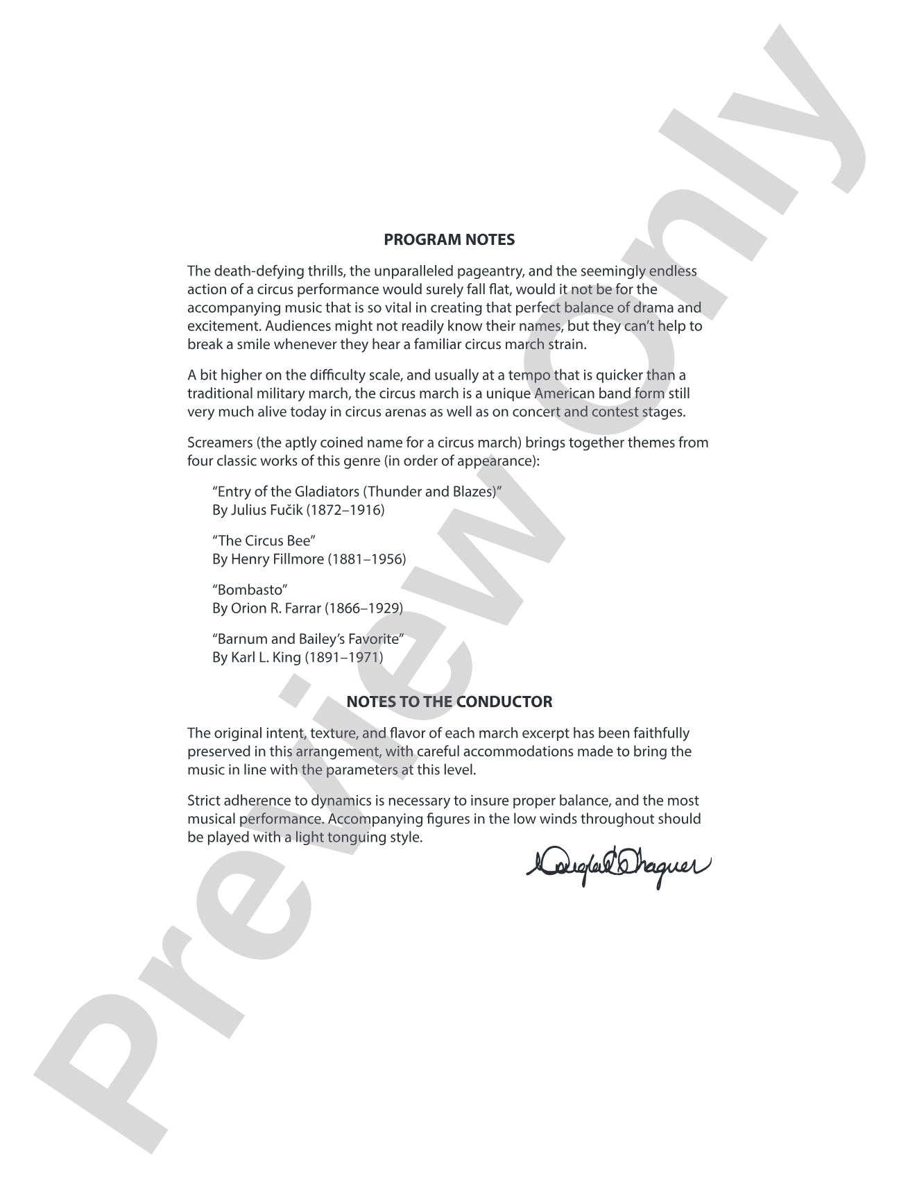 Screamers!: Concert Band Conductor Score & Parts