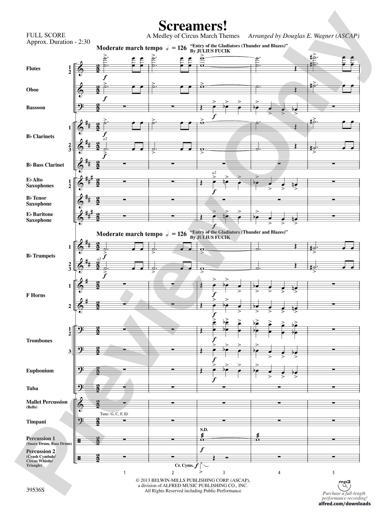 Screamers!: Concert Band Conductor Score & Parts