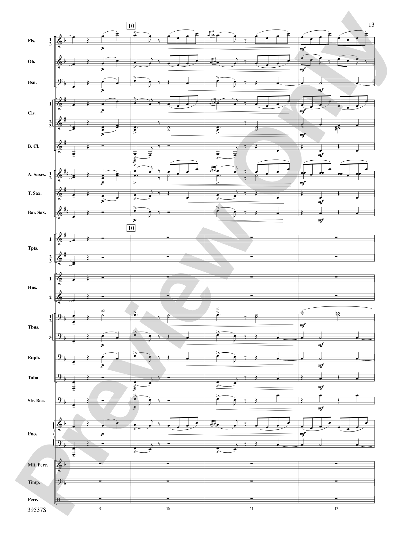 Sarabande & Gavotte (from the Holberg Suite, Op. 40): Concert Band Conductor Score & Parts