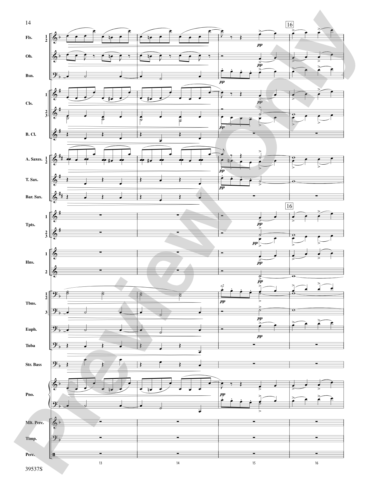 Sarabande & Gavotte (from the Holberg Suite, Op. 40): Concert Band Conductor Score & Parts