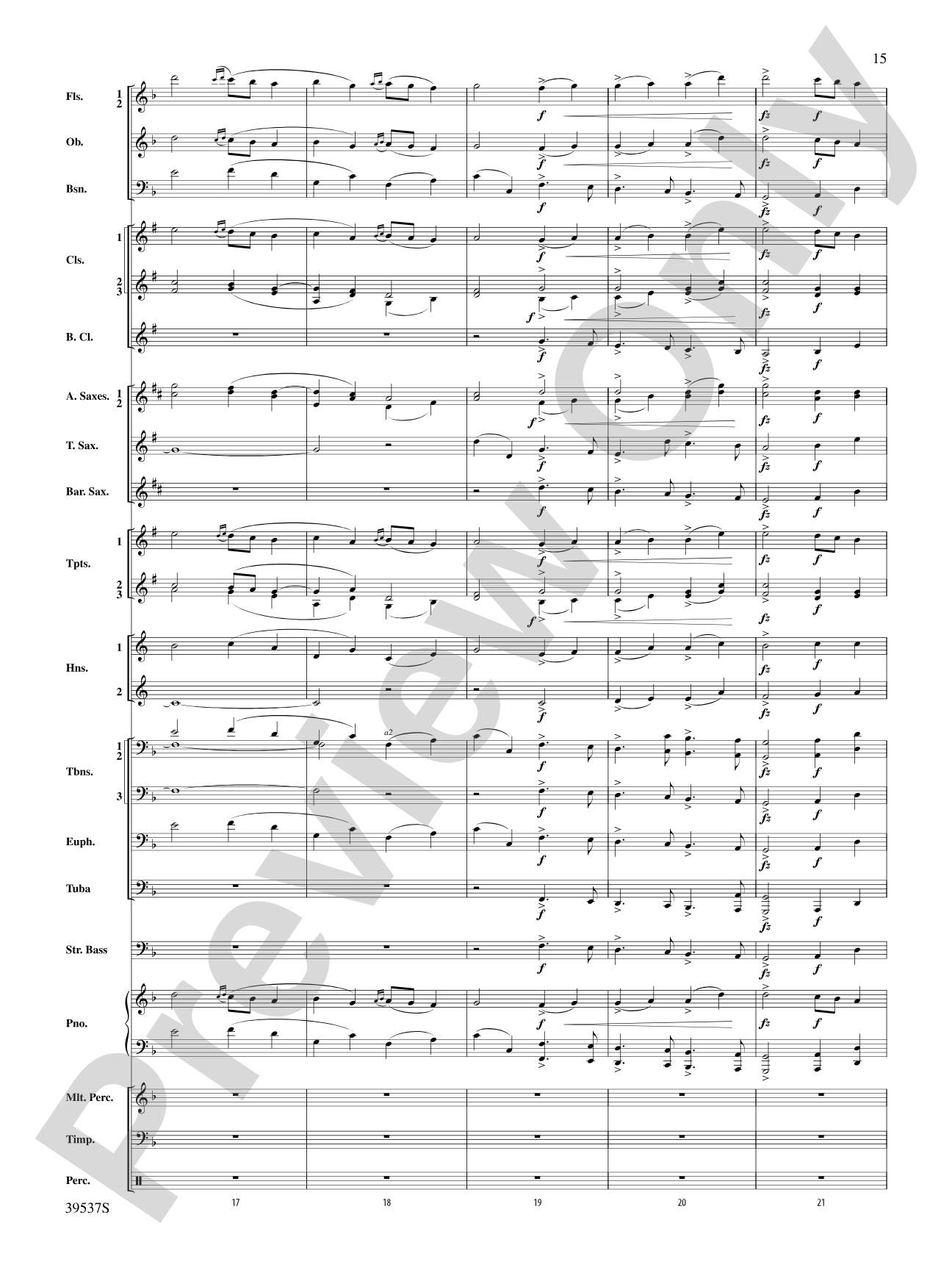 Sarabande & Gavotte (from the Holberg Suite, Op. 40): Concert Band Conductor Score & Parts