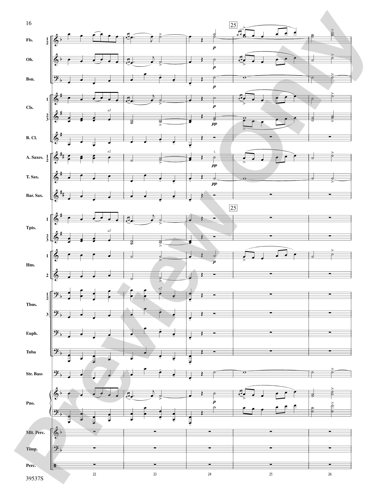 Sarabande & Gavotte (from the Holberg Suite, Op. 40): Concert Band Conductor Score & Parts