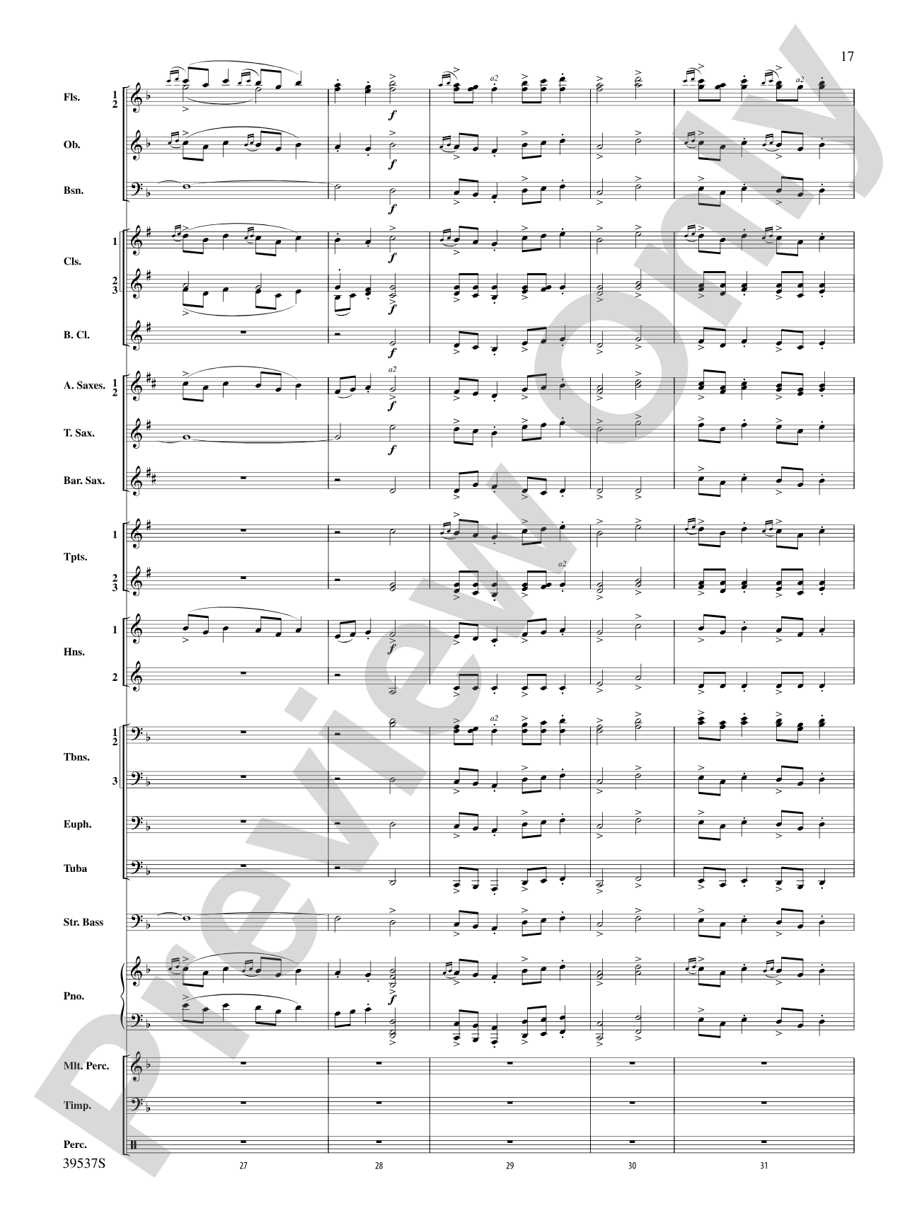 Sarabande & Gavotte (from the Holberg Suite, Op. 40): Concert Band Conductor Score & Parts