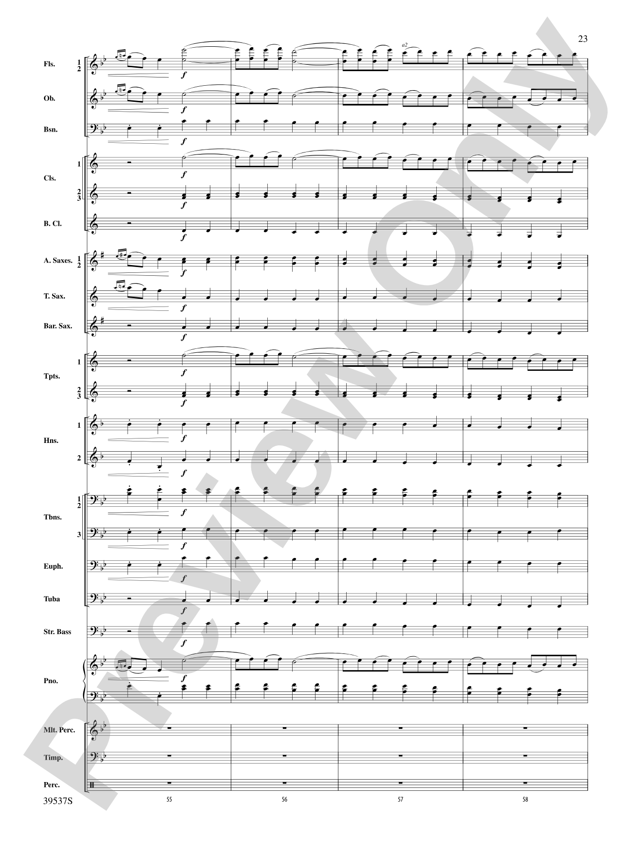 Sarabande & Gavotte (from the Holberg Suite, Op. 40): Concert Band Conductor Score & Parts