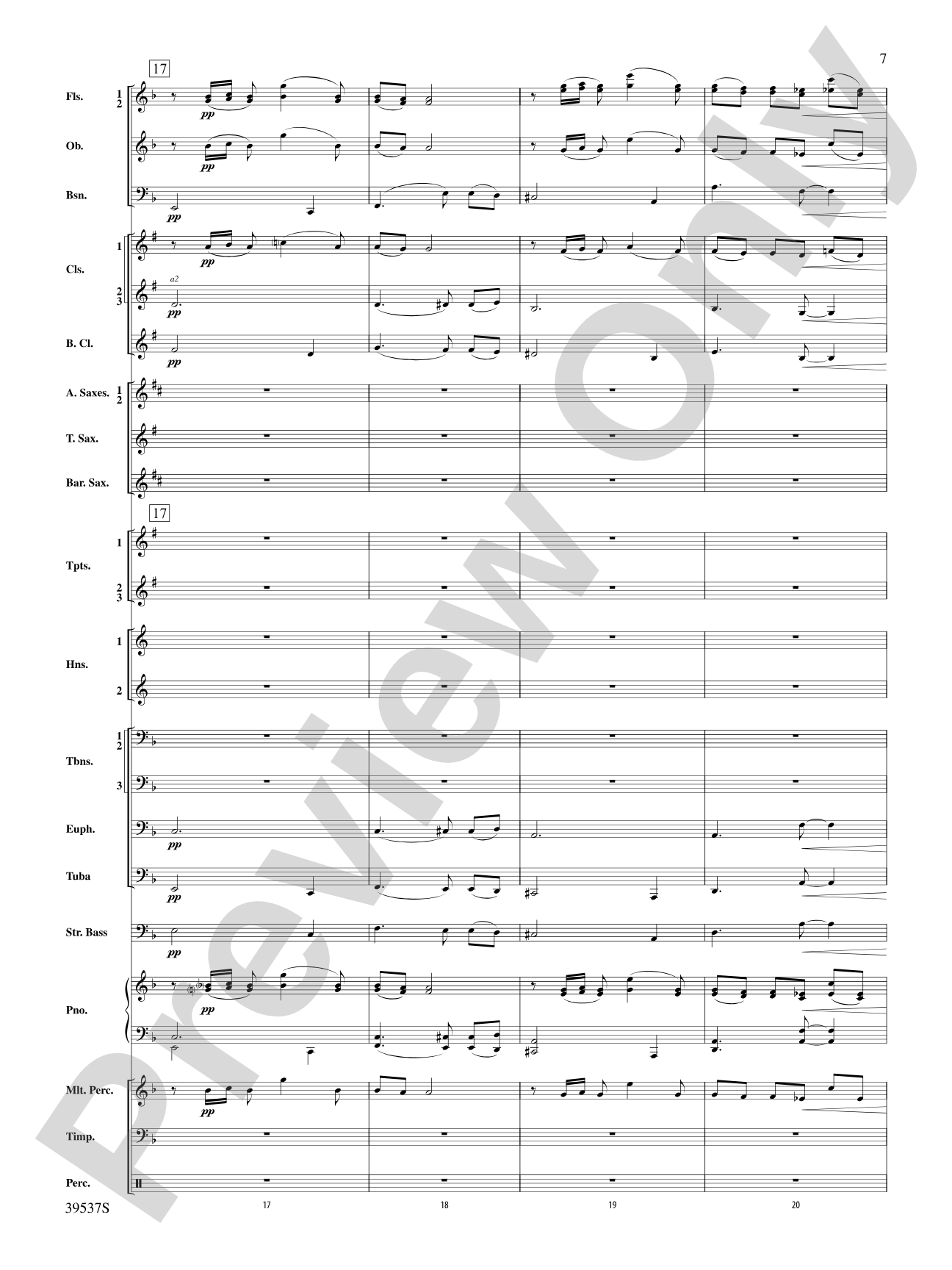 Sarabande & Gavotte (from the Holberg Suite, Op. 40): Concert Band Conductor Score & Parts