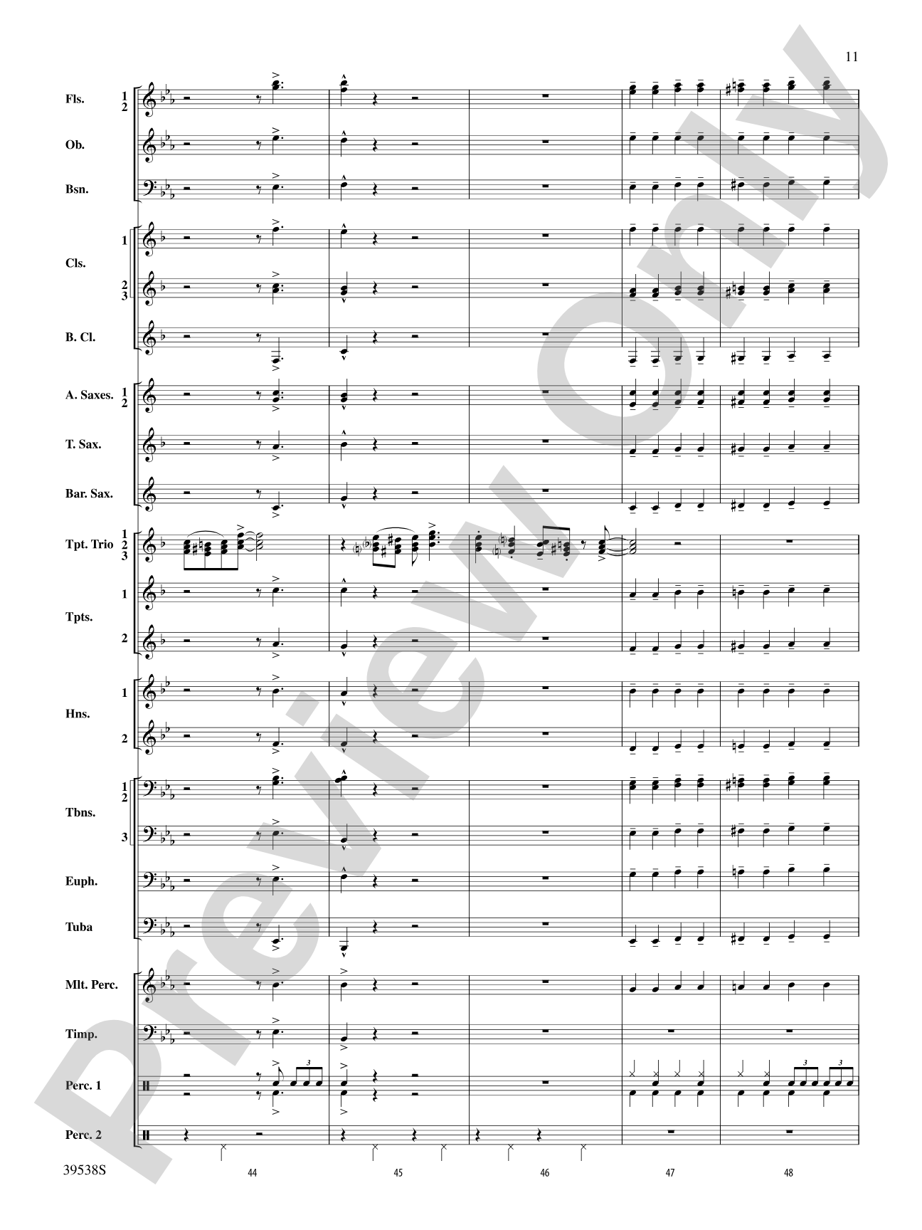 A Saint-sational Trio!: Concert Band Conductor Score & Parts
