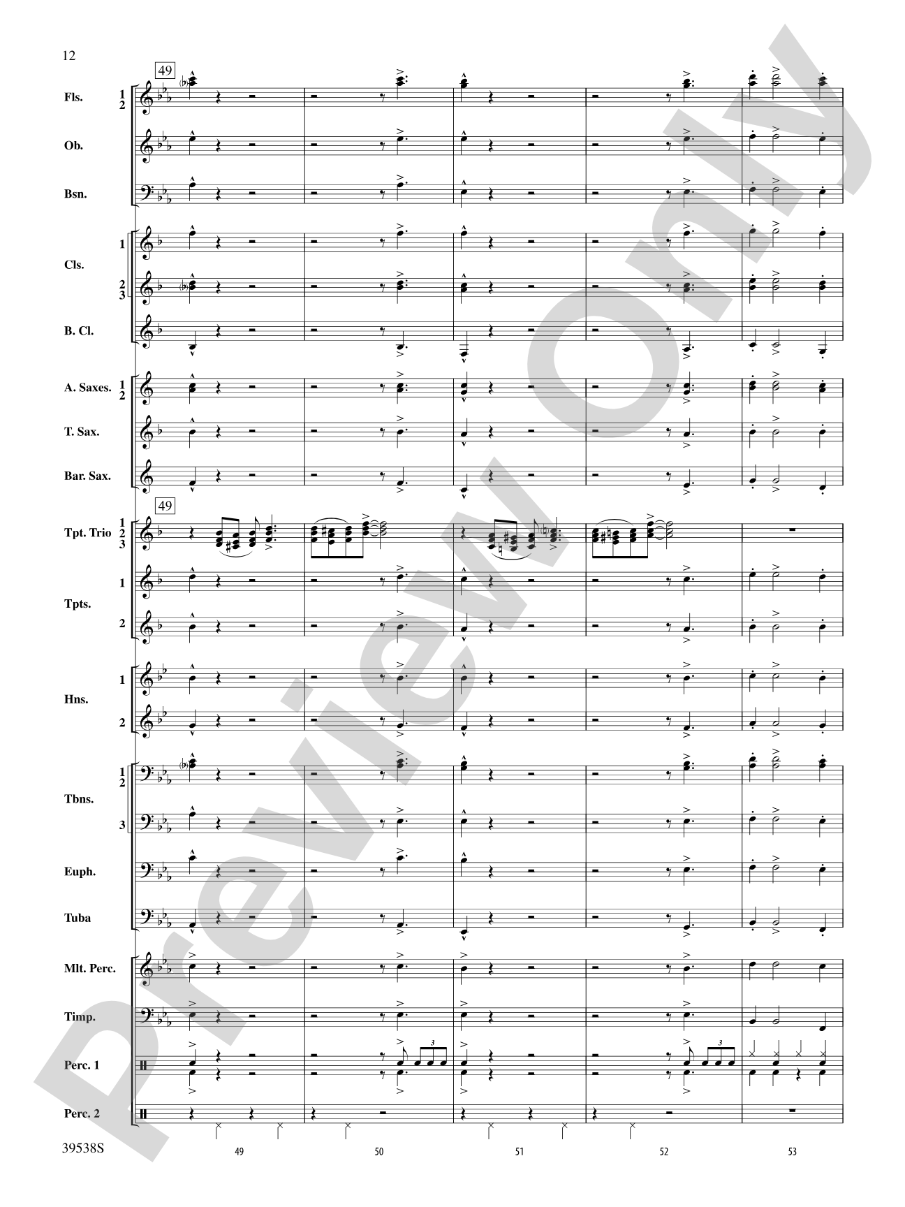 A Saint-sational Trio!: Concert Band Conductor Score & Parts