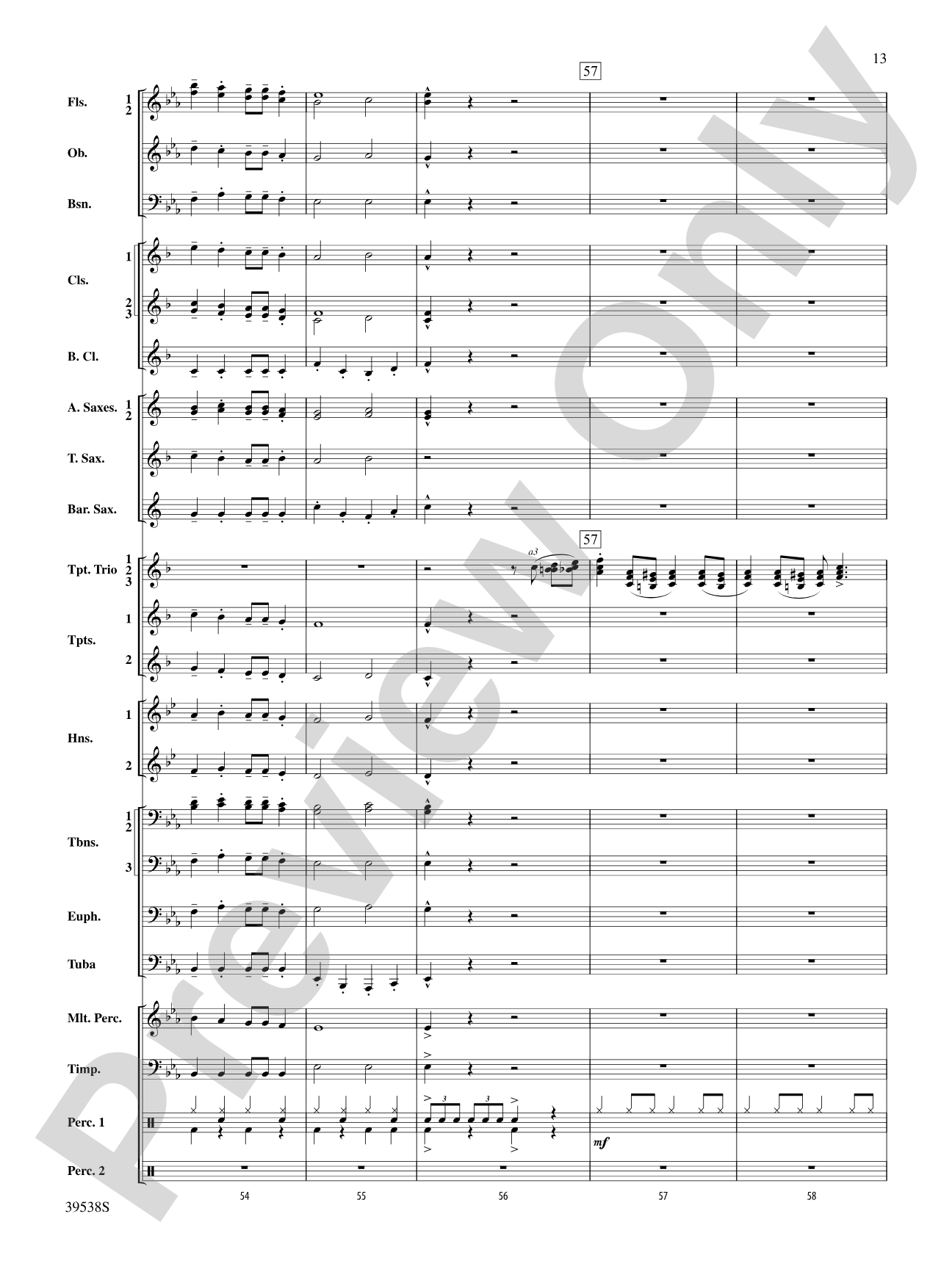 A Saint-sational Trio!: Concert Band Conductor Score & Parts