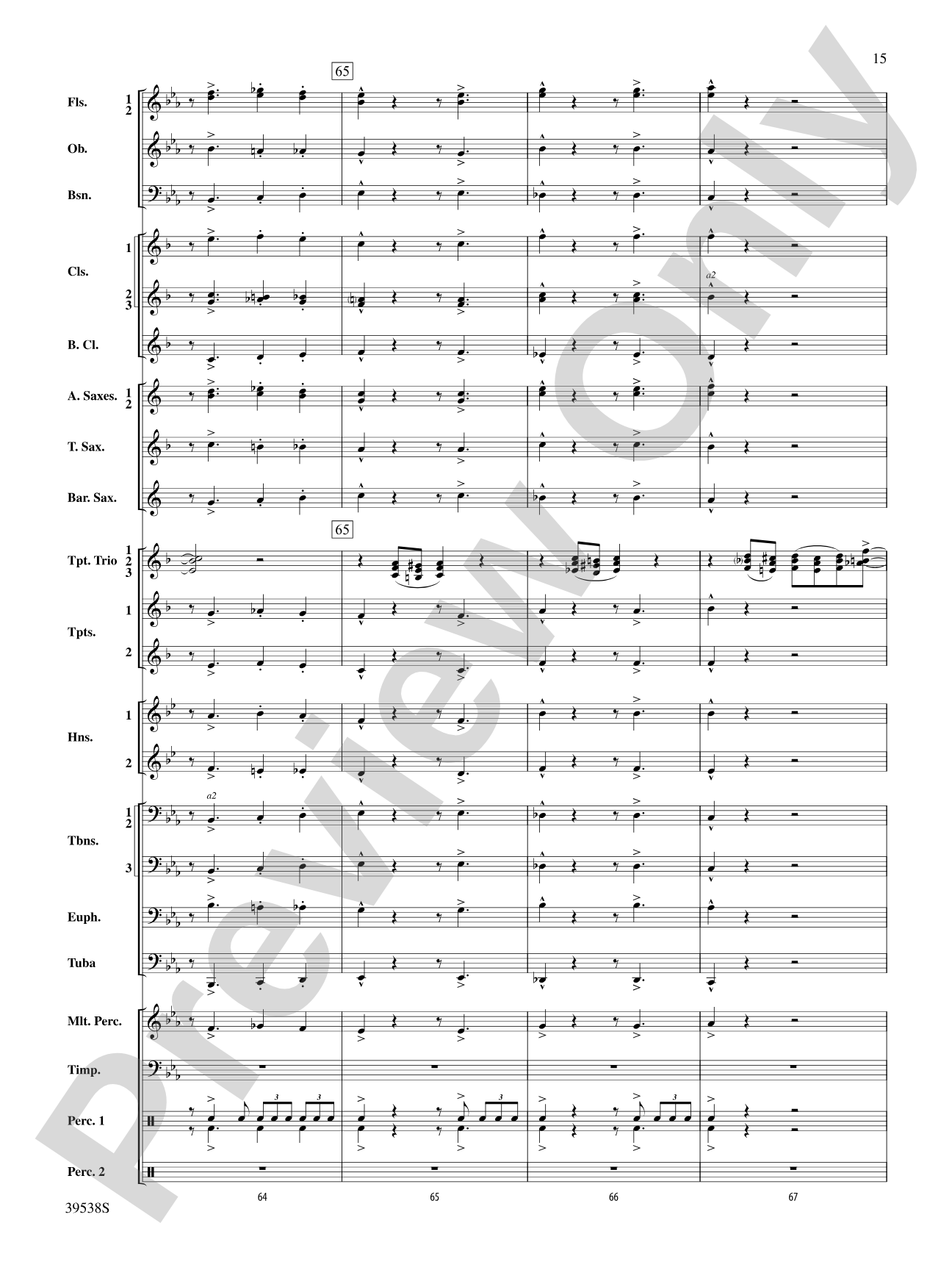 A Saint-sational Trio!: Concert Band Conductor Score & Parts