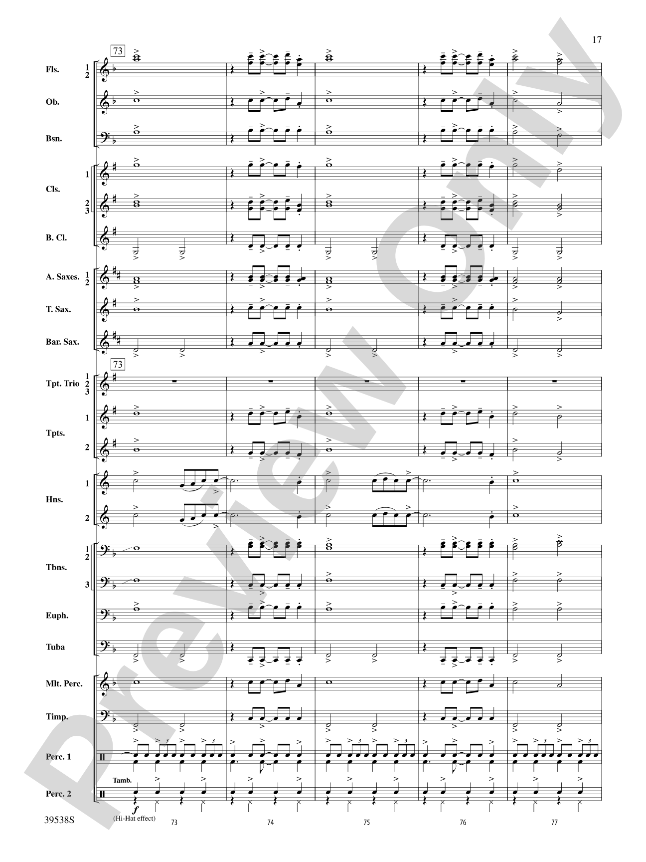 A Saint-sational Trio!: Concert Band Conductor Score & Parts