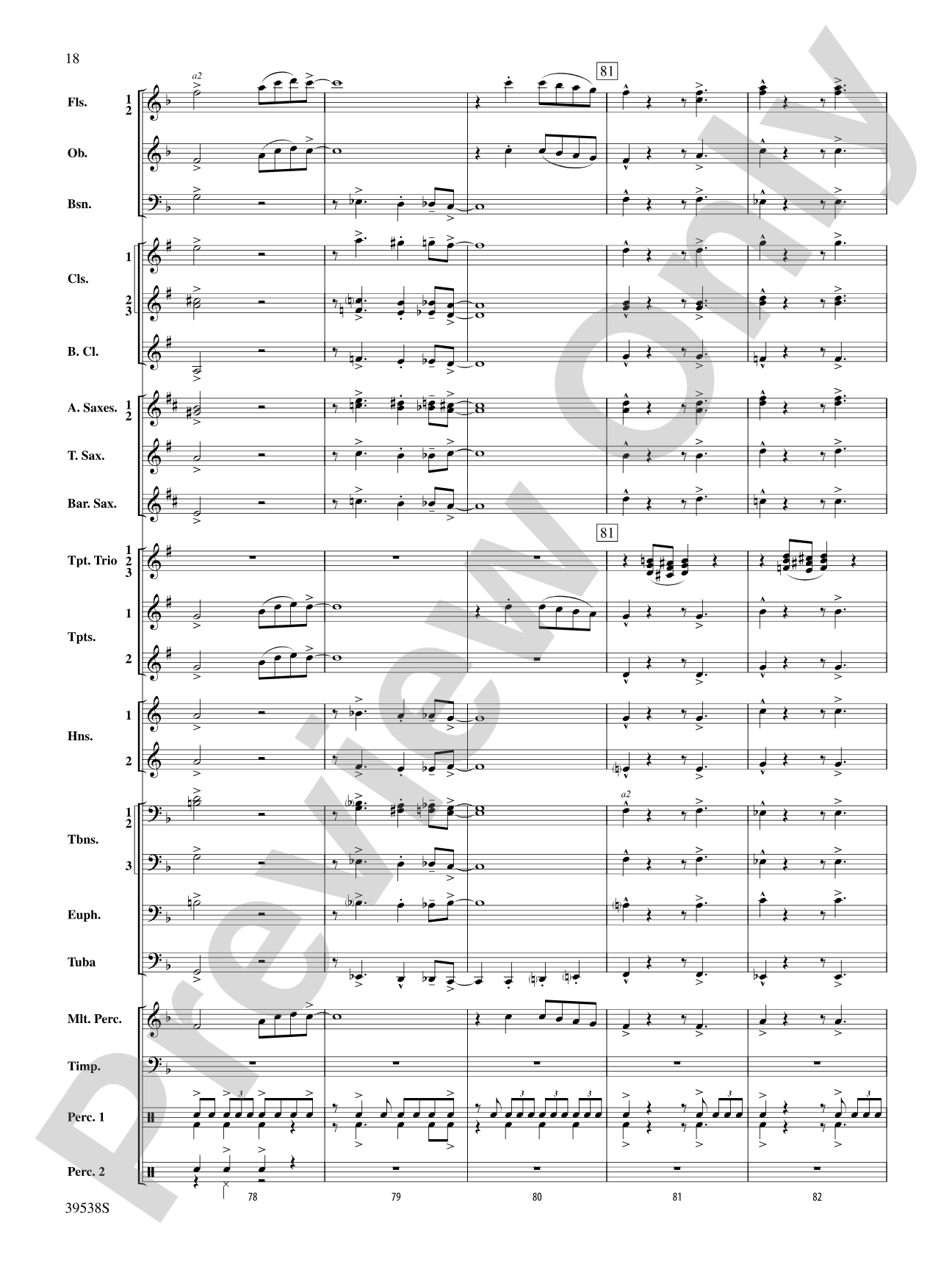A Saint-sational Trio!: Concert Band Conductor Score & Parts
