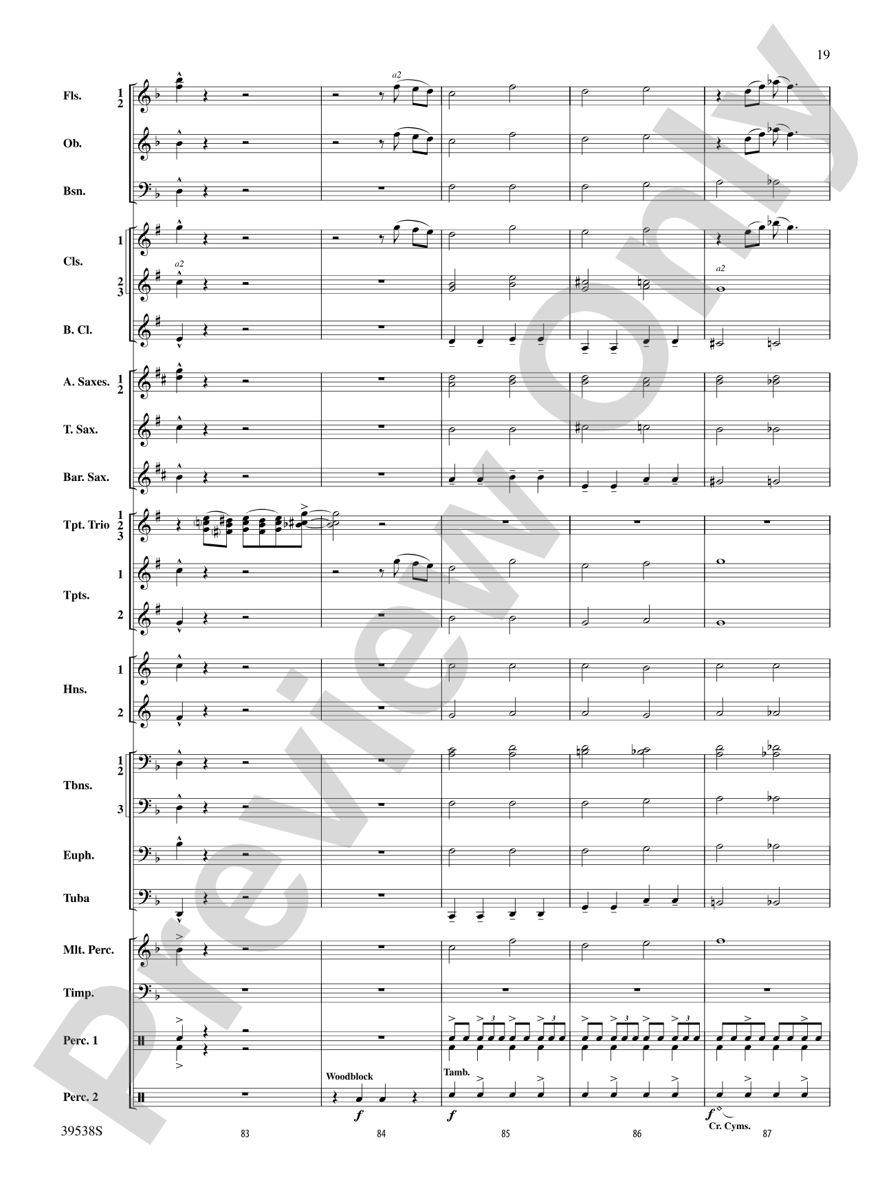 A Saint-sational Trio!: Concert Band Conductor Score & Parts