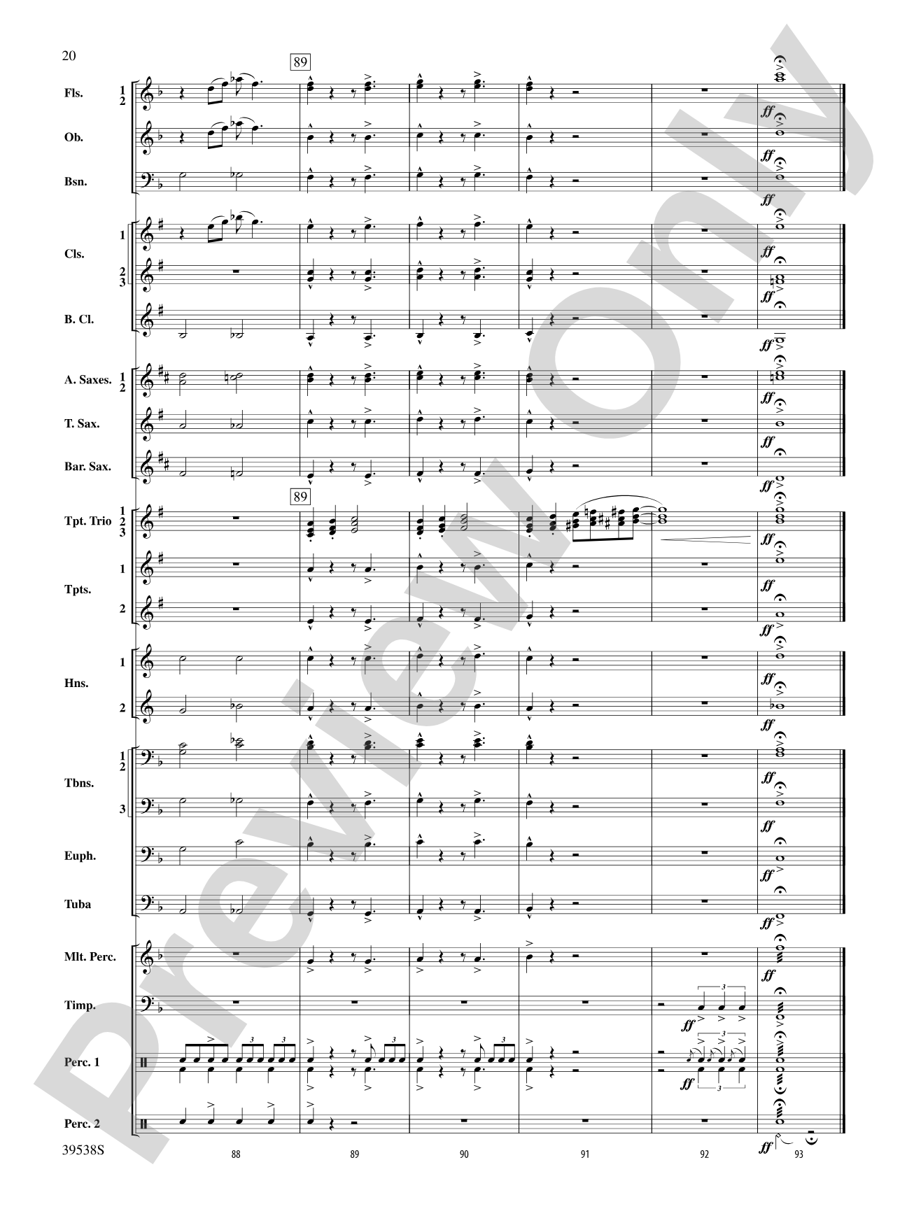 A Saint-sational Trio!: Concert Band Conductor Score & Parts
