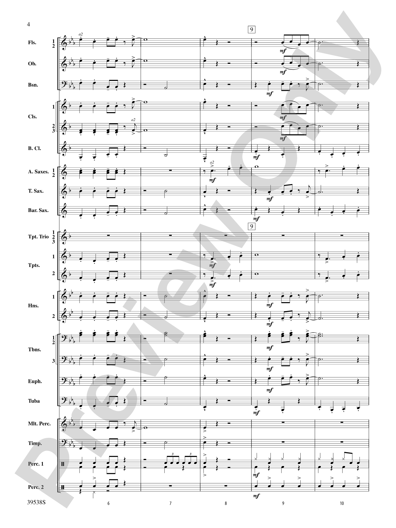 A Saint-sational Trio!: Concert Band Conductor Score & Parts