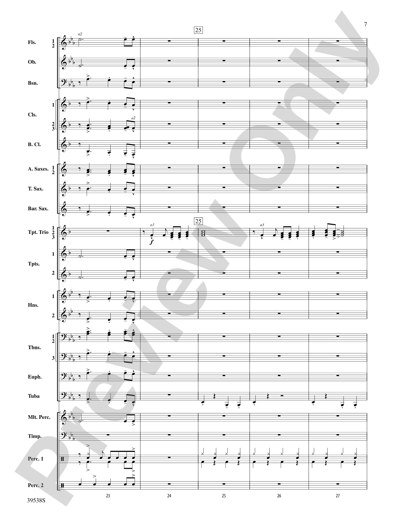A Saint-sational Trio!: Concert Band Conductor Score & Parts