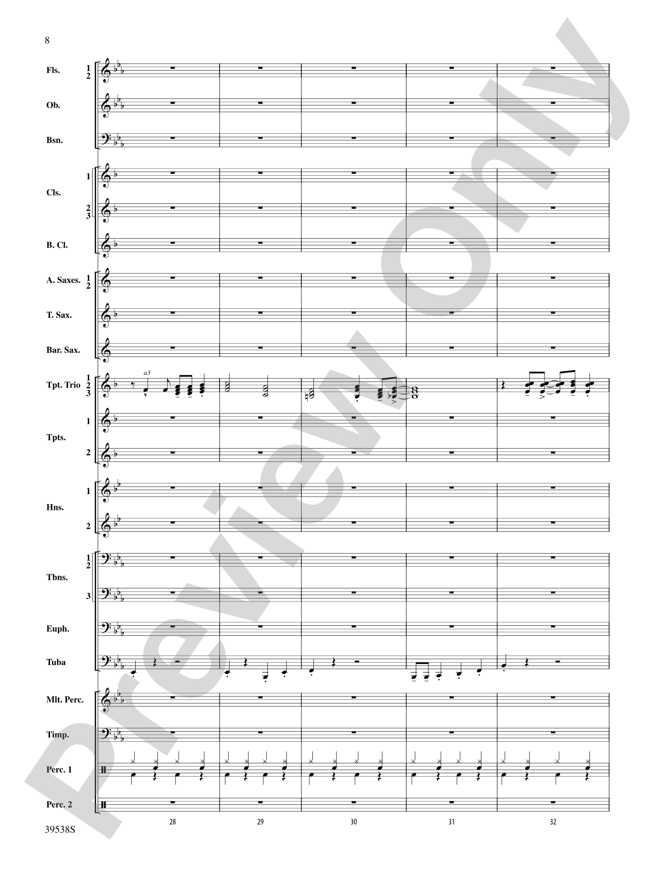 A Saint-sational Trio!: Concert Band Conductor Score & Parts