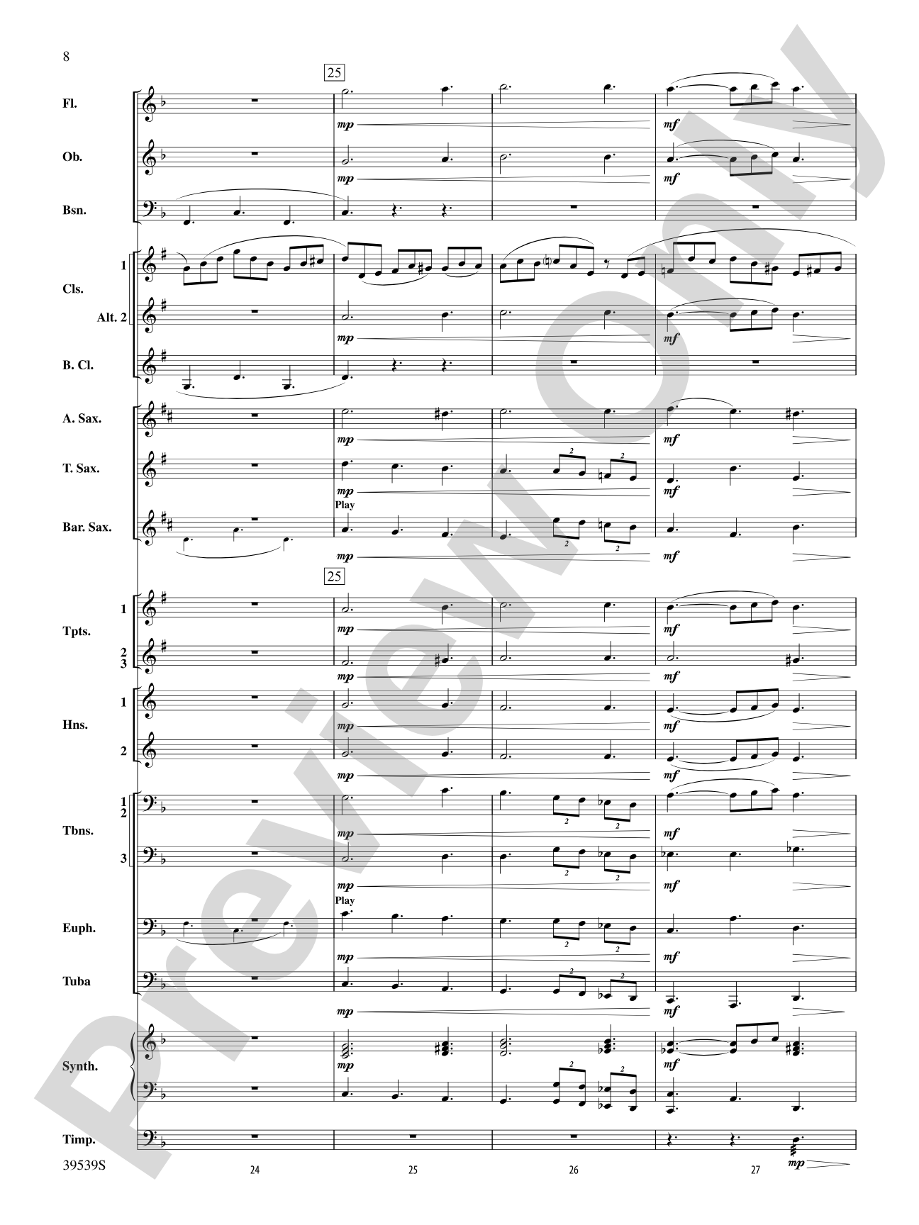 Jesu, Joy of Man's Desiring: Concert Band Conductor Score & Parts