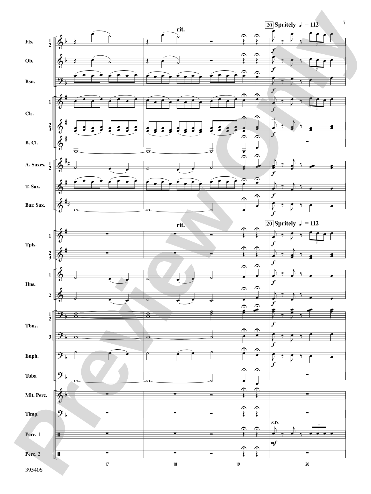 Carols from the British Isles: Concert Band Conductor Score & Parts