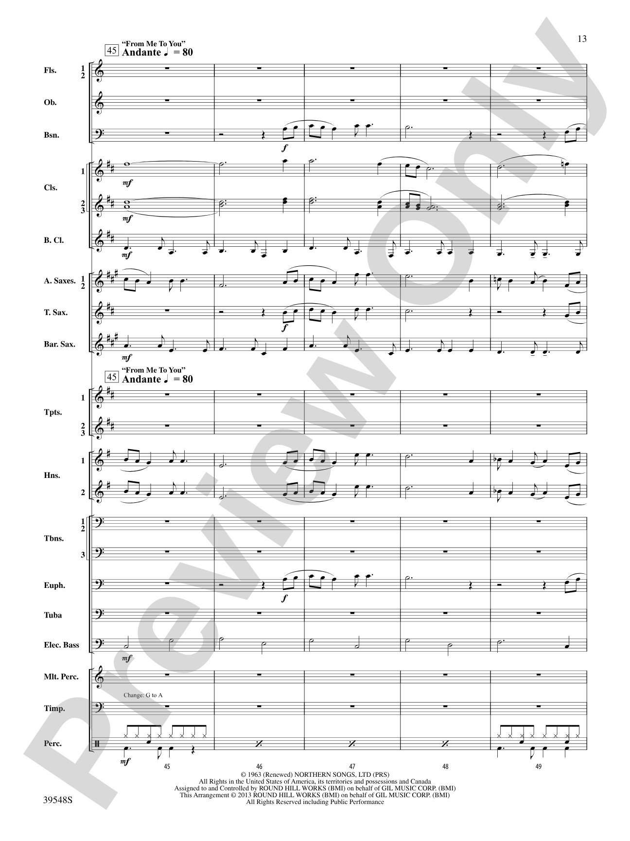 The Beatles Remembered: Concert Band Conductor Score & Parts