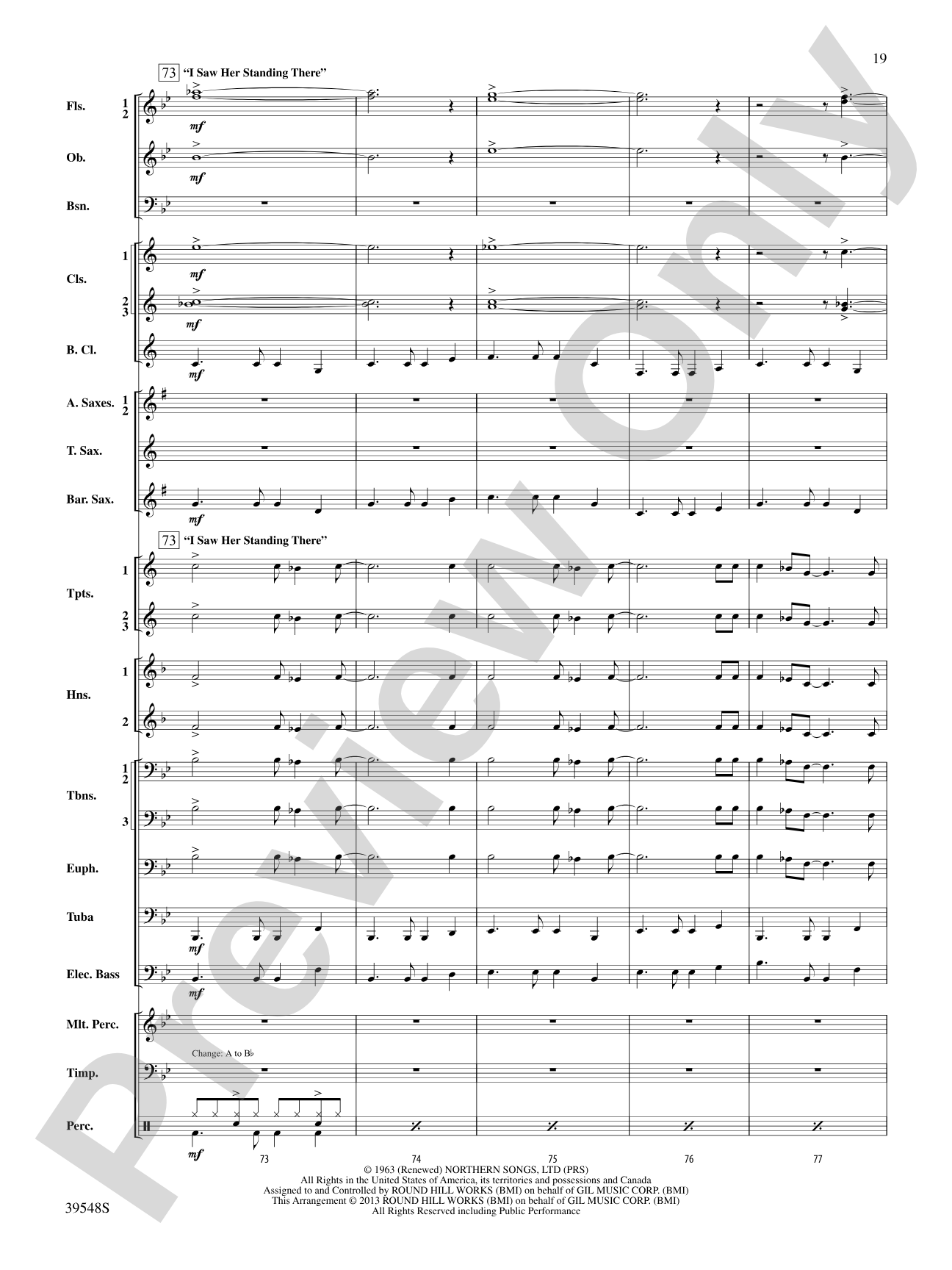 The Beatles Remembered: Concert Band Conductor Score & Parts