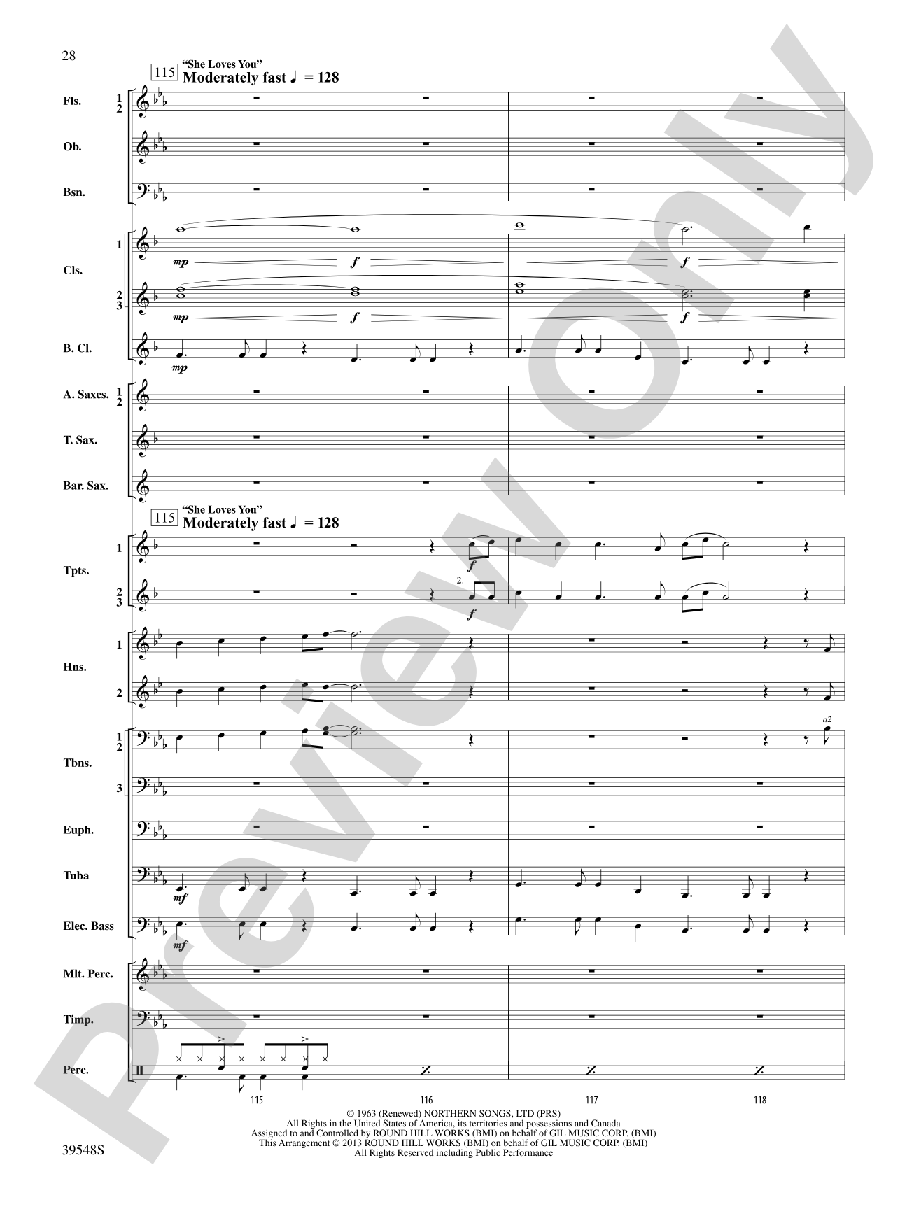 The Beatles Remembered: Concert Band Conductor Score & Parts