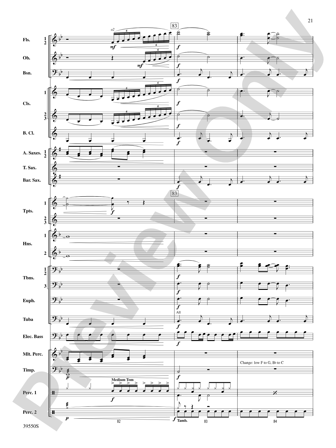 The Rolling Stones on Tour: Concert Band Conductor Score & Parts