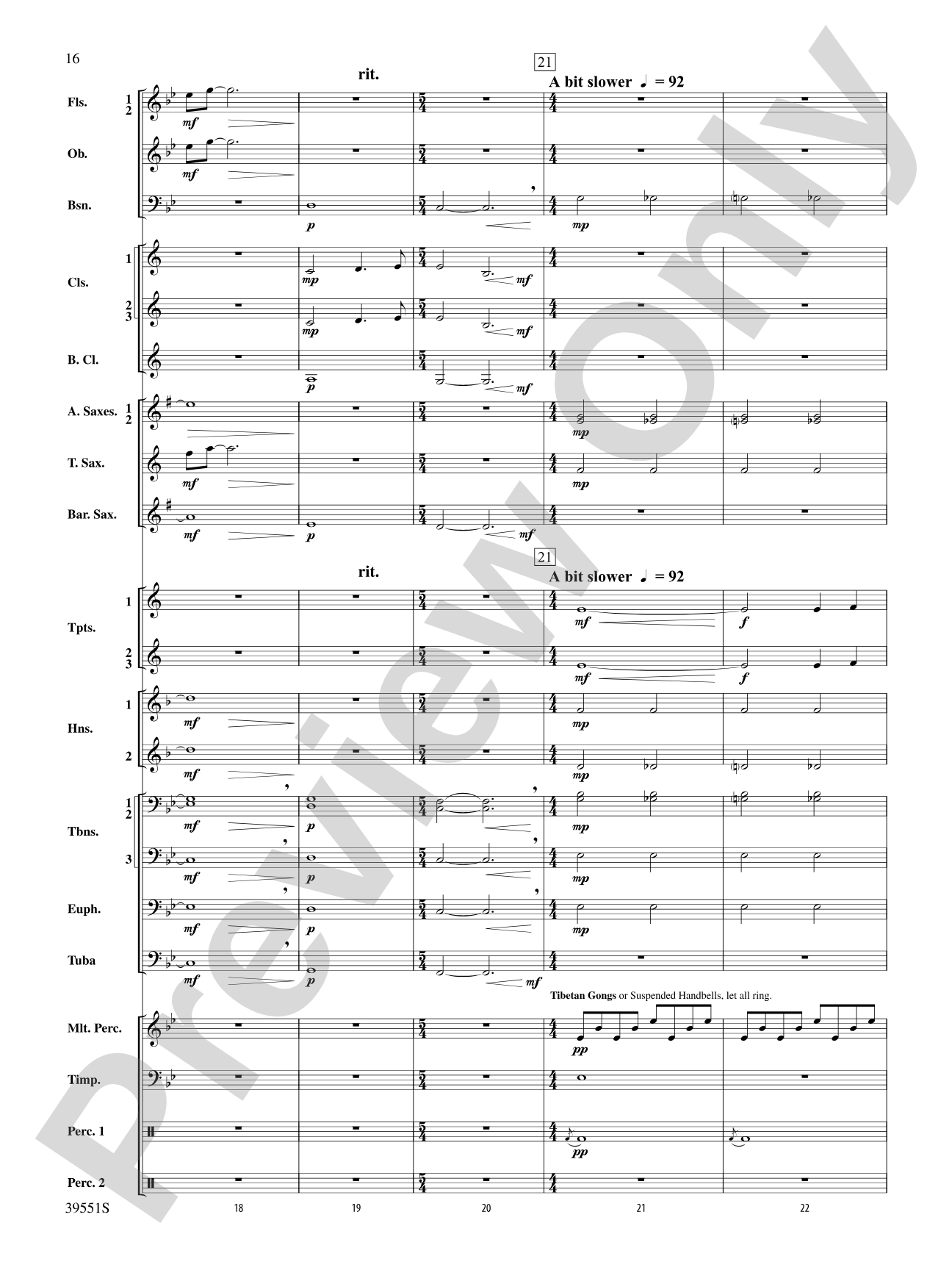 The Hobbit: An Unexpected Journey, Suite from: Concert Band Conductor Score & Parts