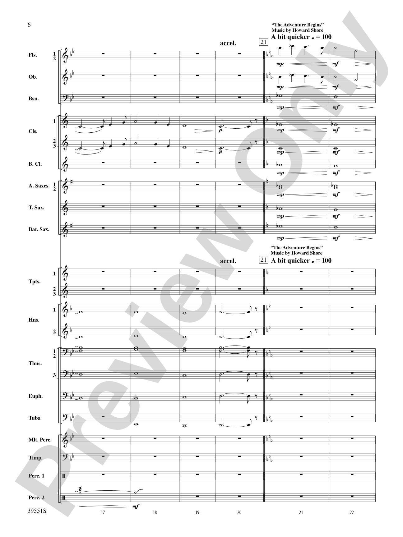 The Hobbit: An Unexpected Journey, Suite from: Concert Band Conductor Score & Parts