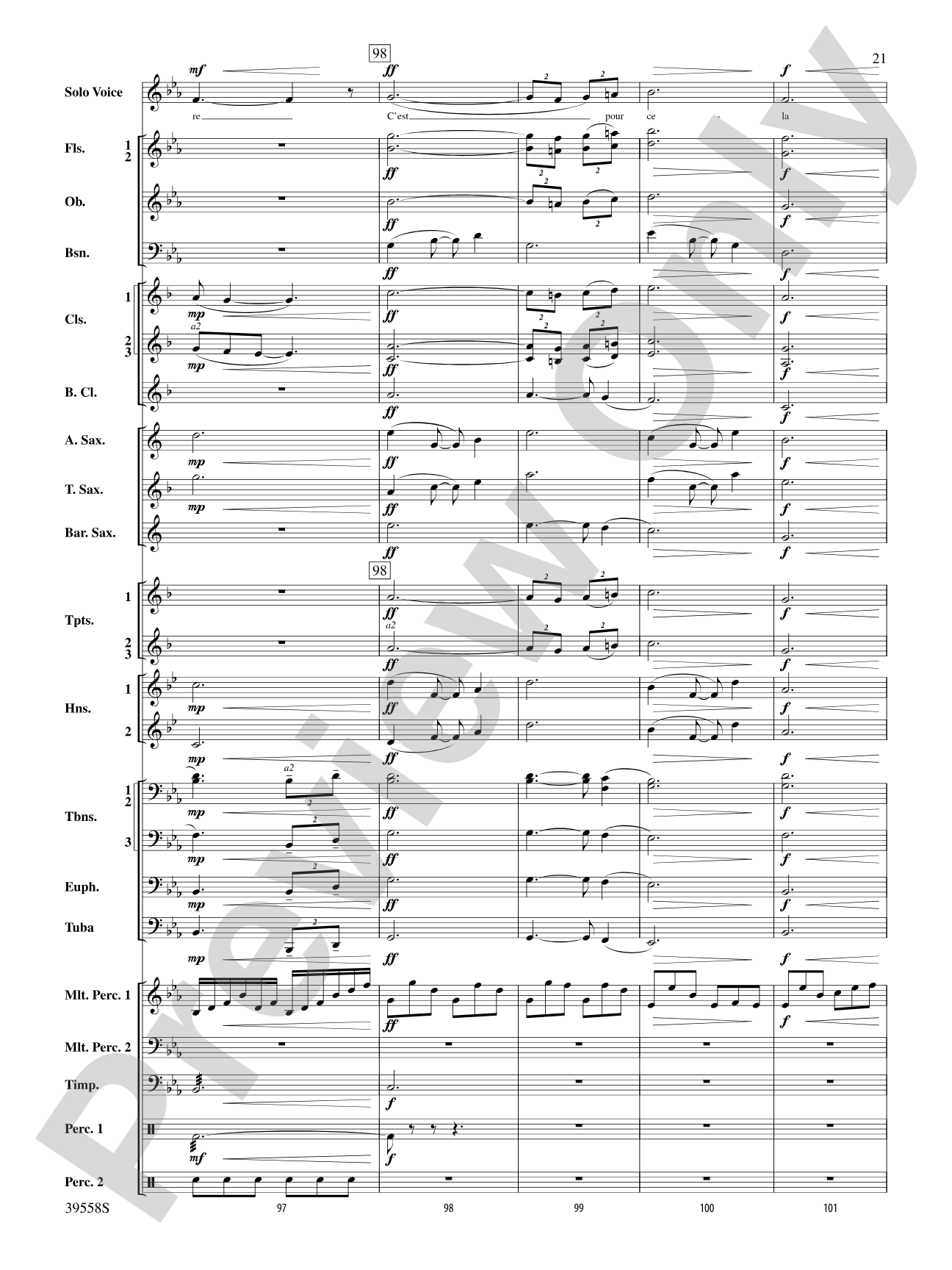 I Was Born for This: Concert Band Conductor Score & Parts