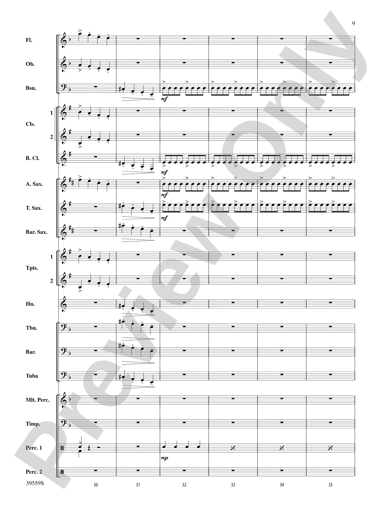 Wizards in Winter: Concert Band Conductor Score & Parts