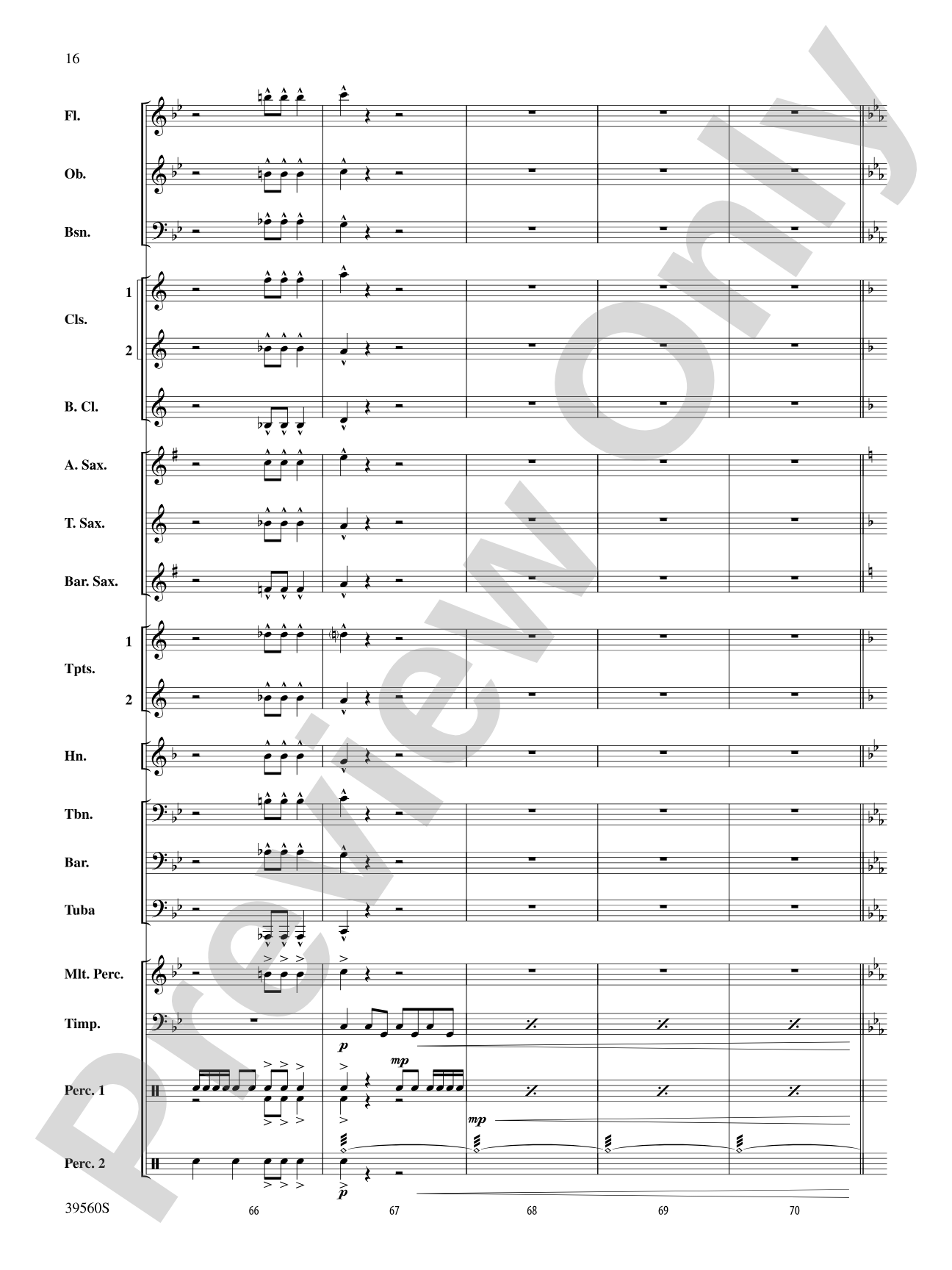 Pyramid of the Sun: Concert Band Conductor Score & Parts