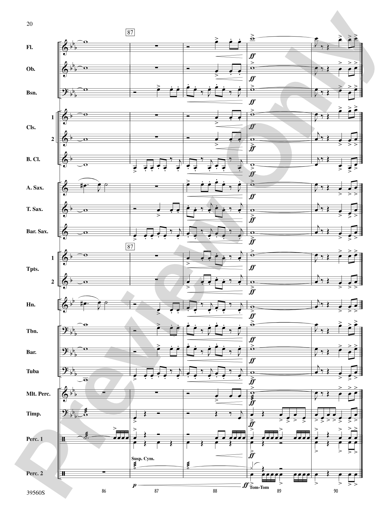 Pyramid of the Sun: Concert Band Conductor Score & Parts