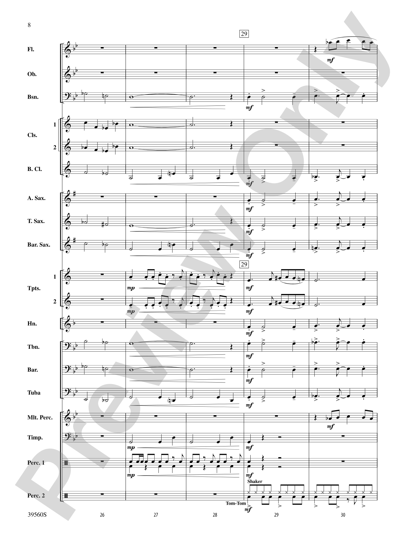 Pyramid of the Sun: Concert Band Conductor Score & Parts