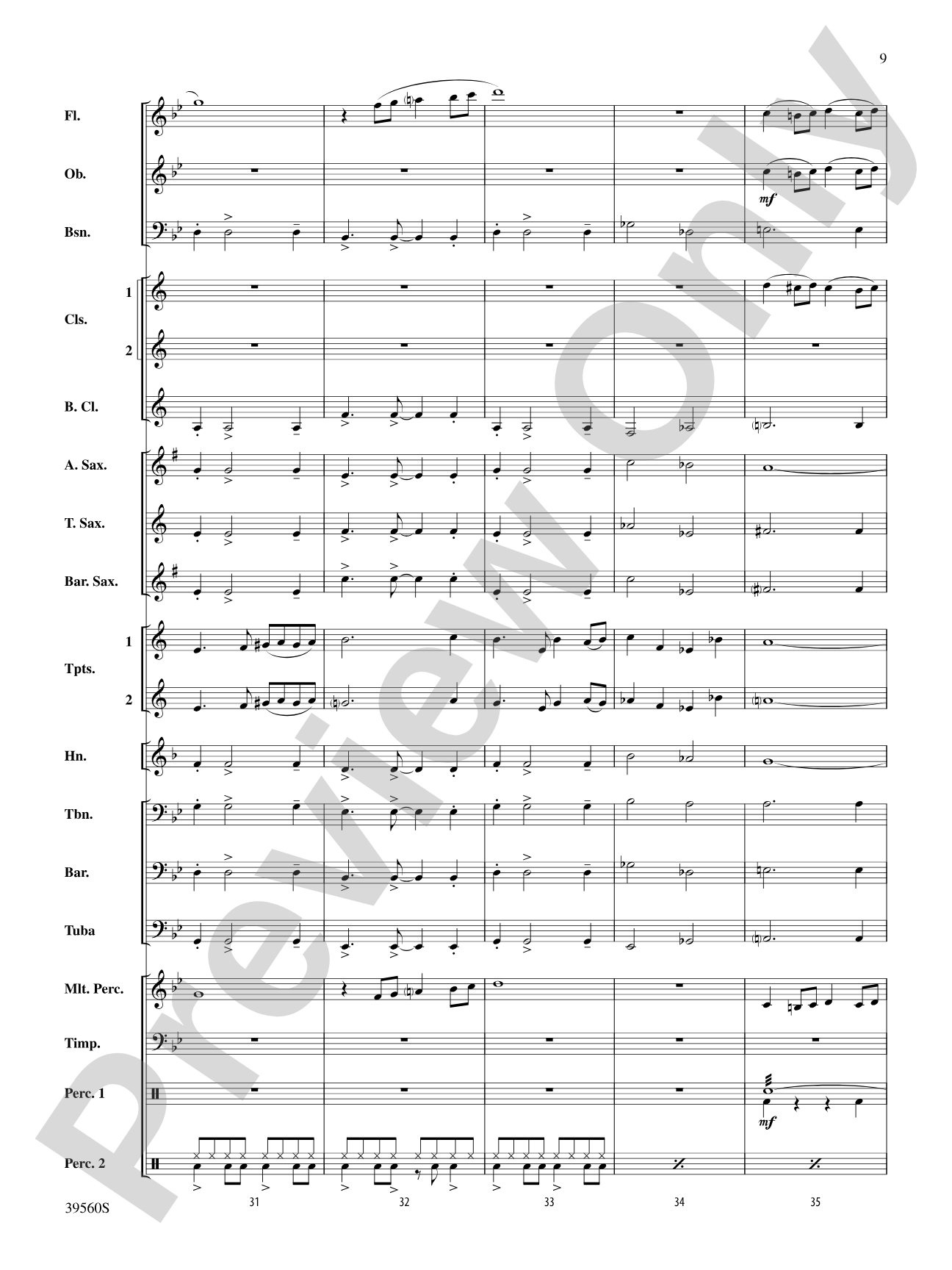 Pyramid of the Sun: Concert Band Conductor Score & Parts