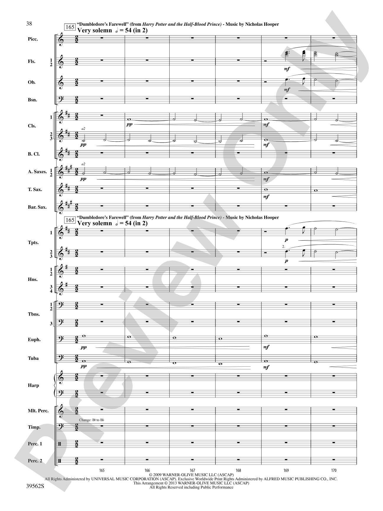 The Complete Harry Potter: Concert Band Conductor Score & Parts