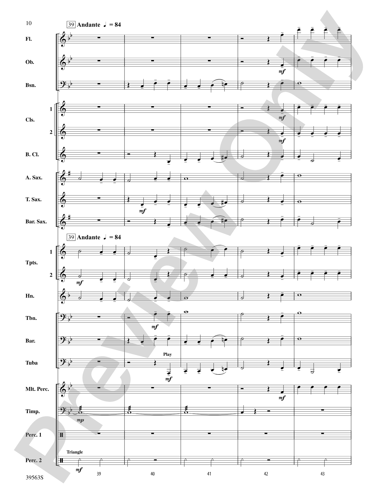 Academic Festival Overture: Score