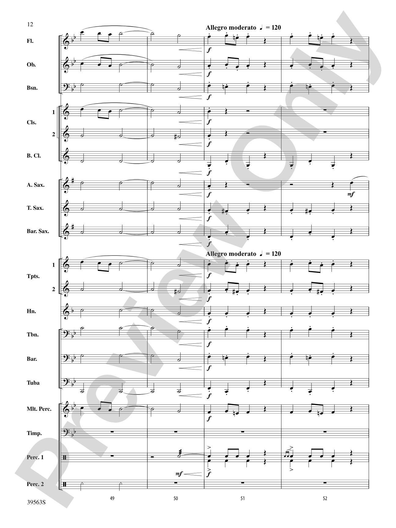 Academic Festival Overture: Score