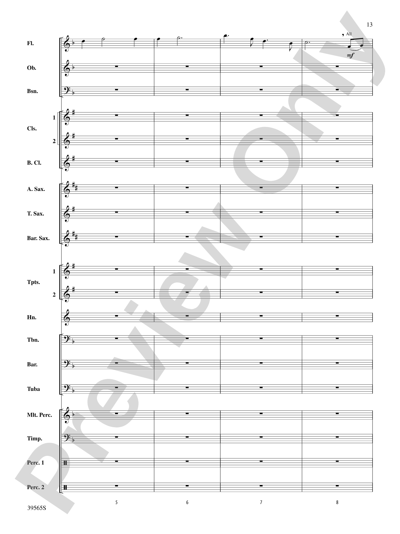 The Hobbit: An Unexpected Journey, Selections from: Concert Band Conductor Score & Parts