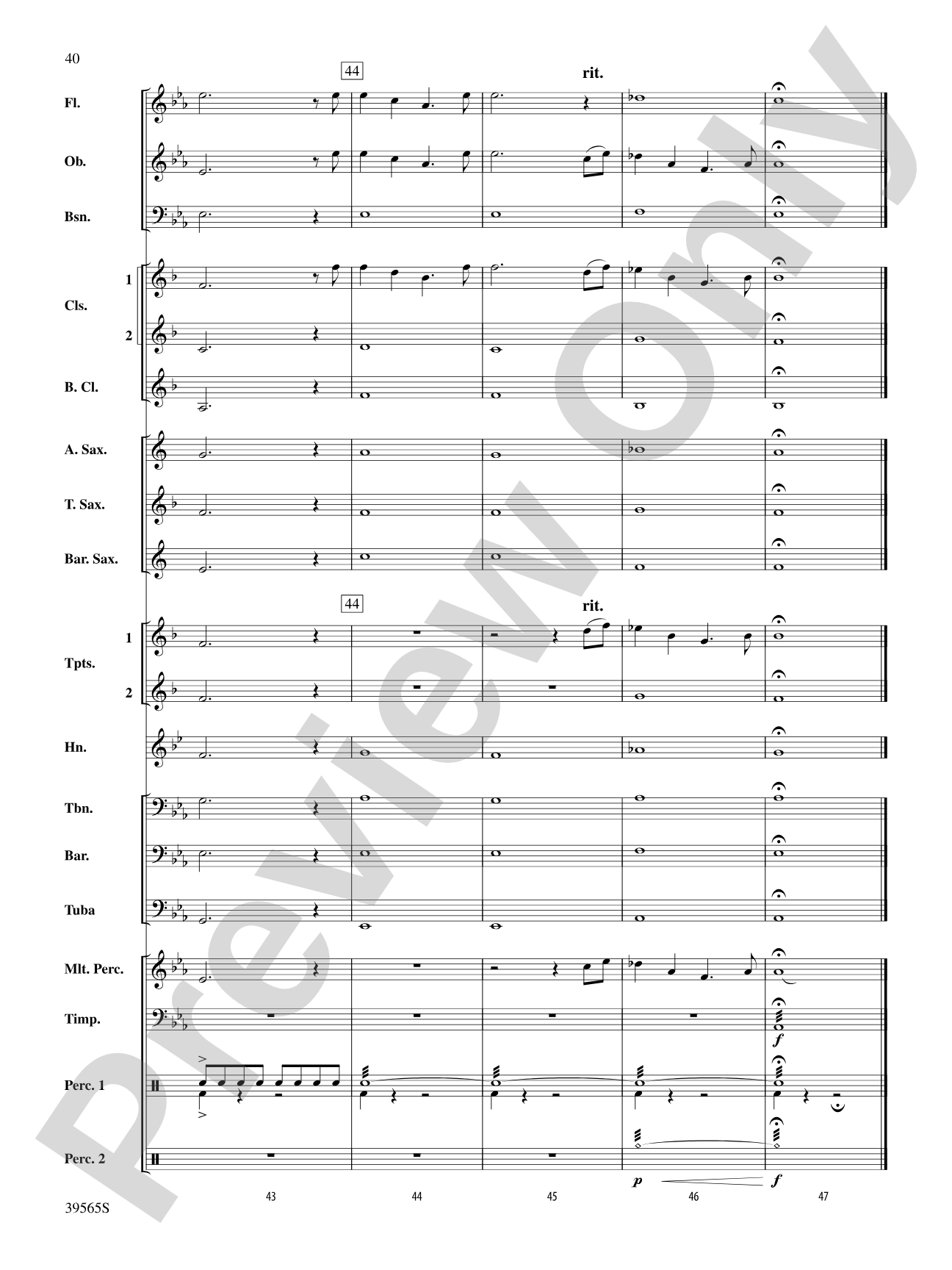 The Hobbit: An Unexpected Journey, Selections from: Concert Band Conductor Score & Parts
