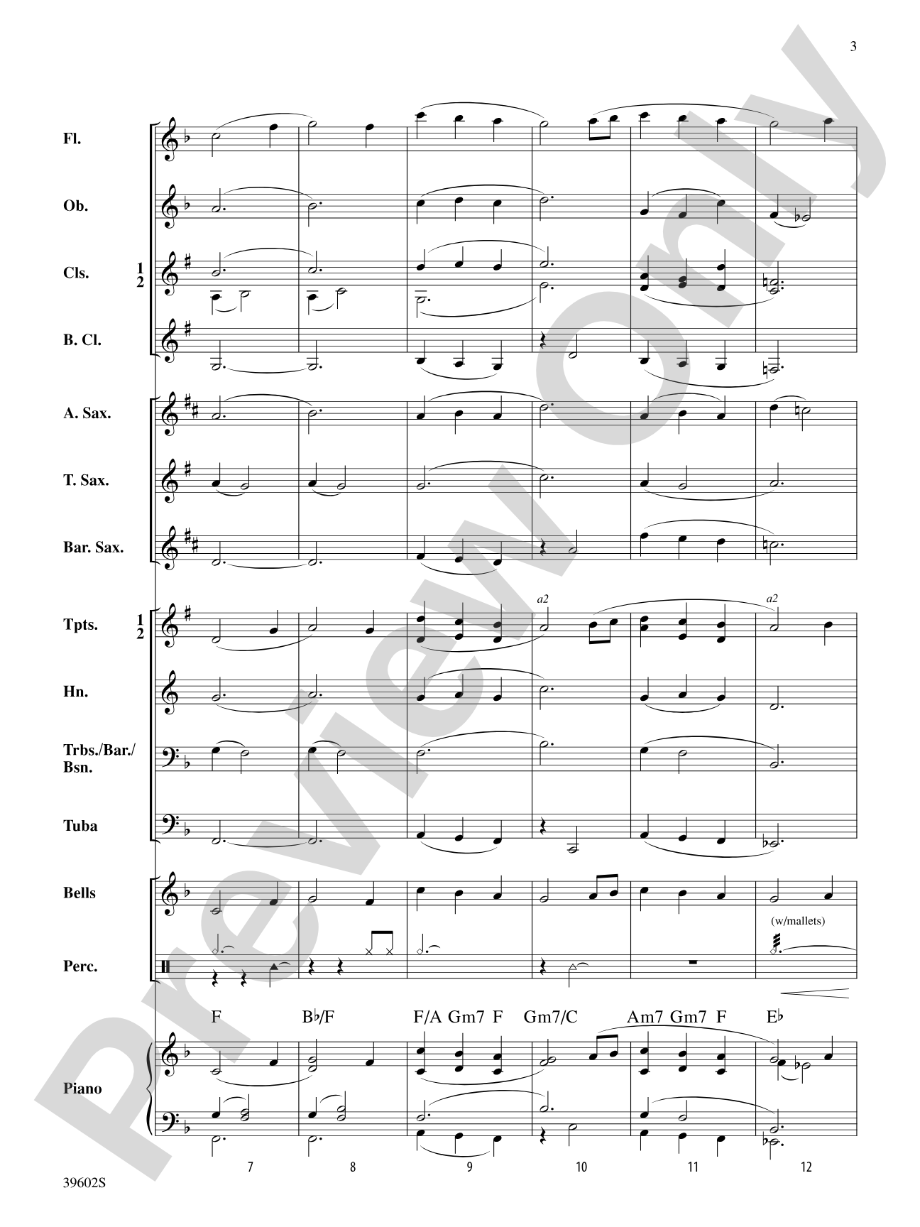 Daydreams: Concert Band Conductor Score & Parts
