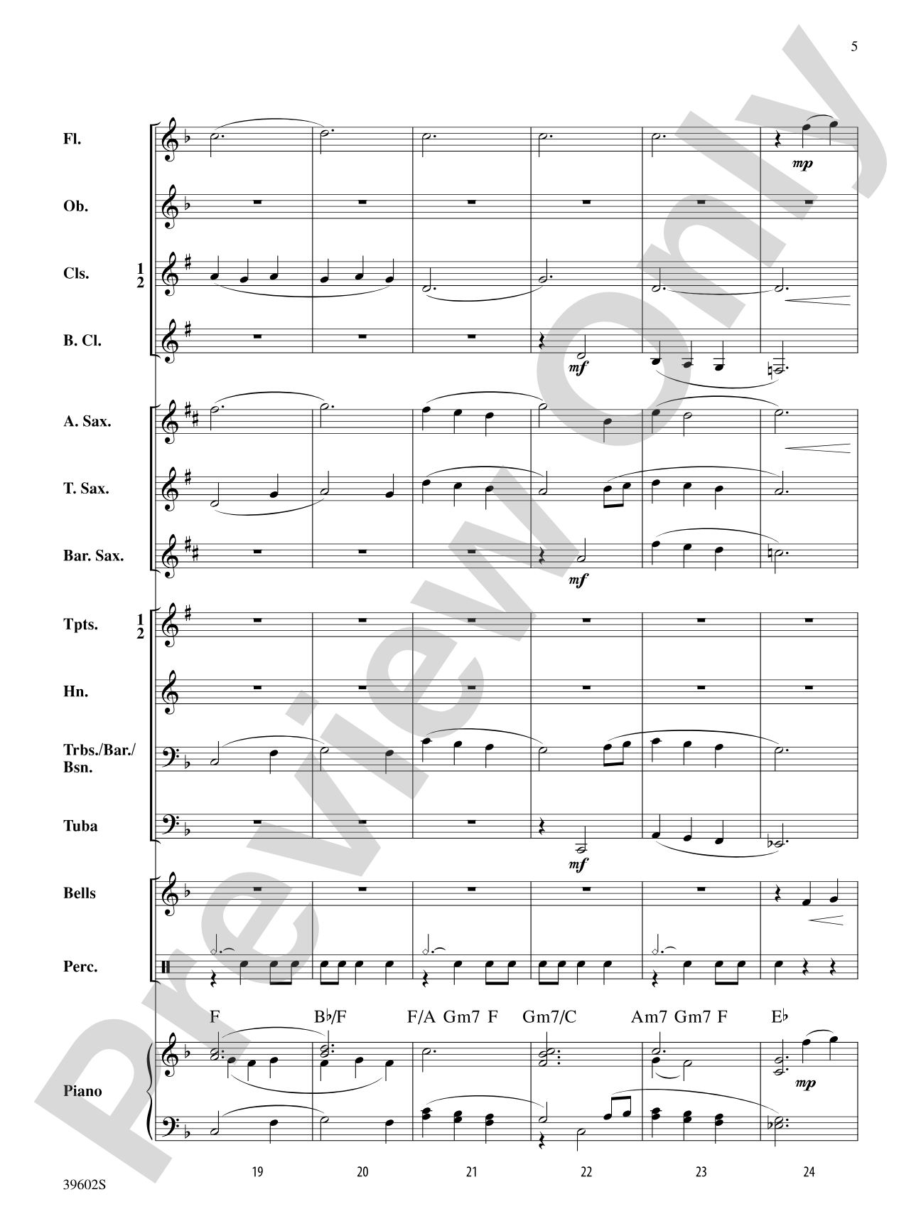 Daydreams: Concert Band Conductor Score & Parts