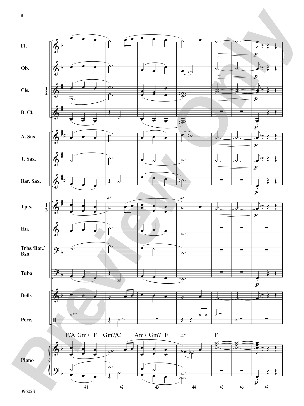 Daydreams: Concert Band Conductor Score & Parts