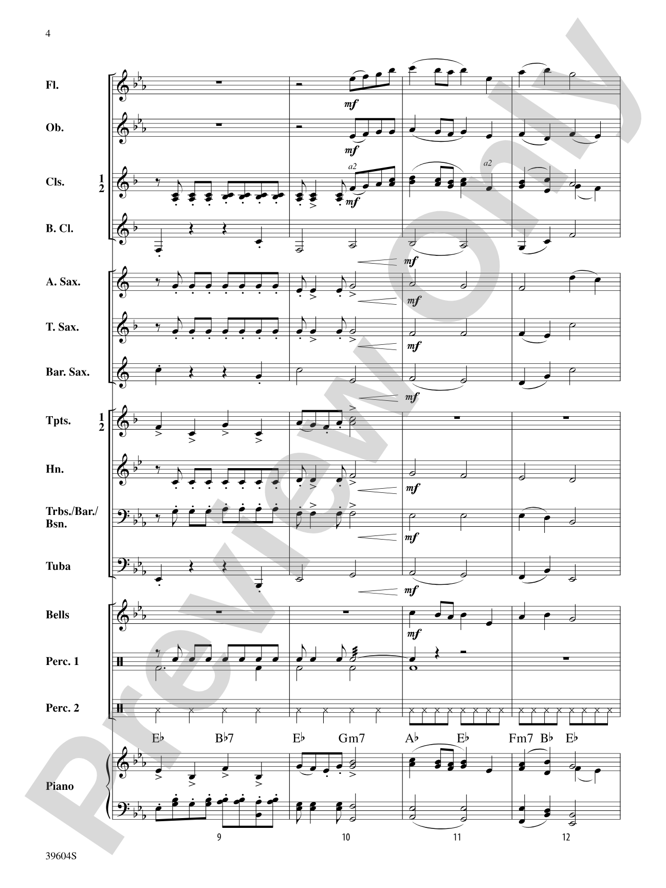 Holiday Bobsled Run: Concert Band Conductor Score & Parts