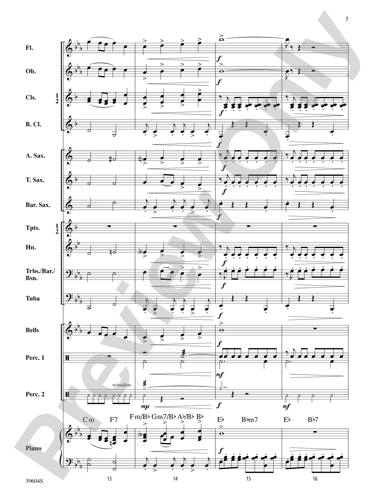Holiday Bobsled Run: Concert Band Conductor Score & Parts