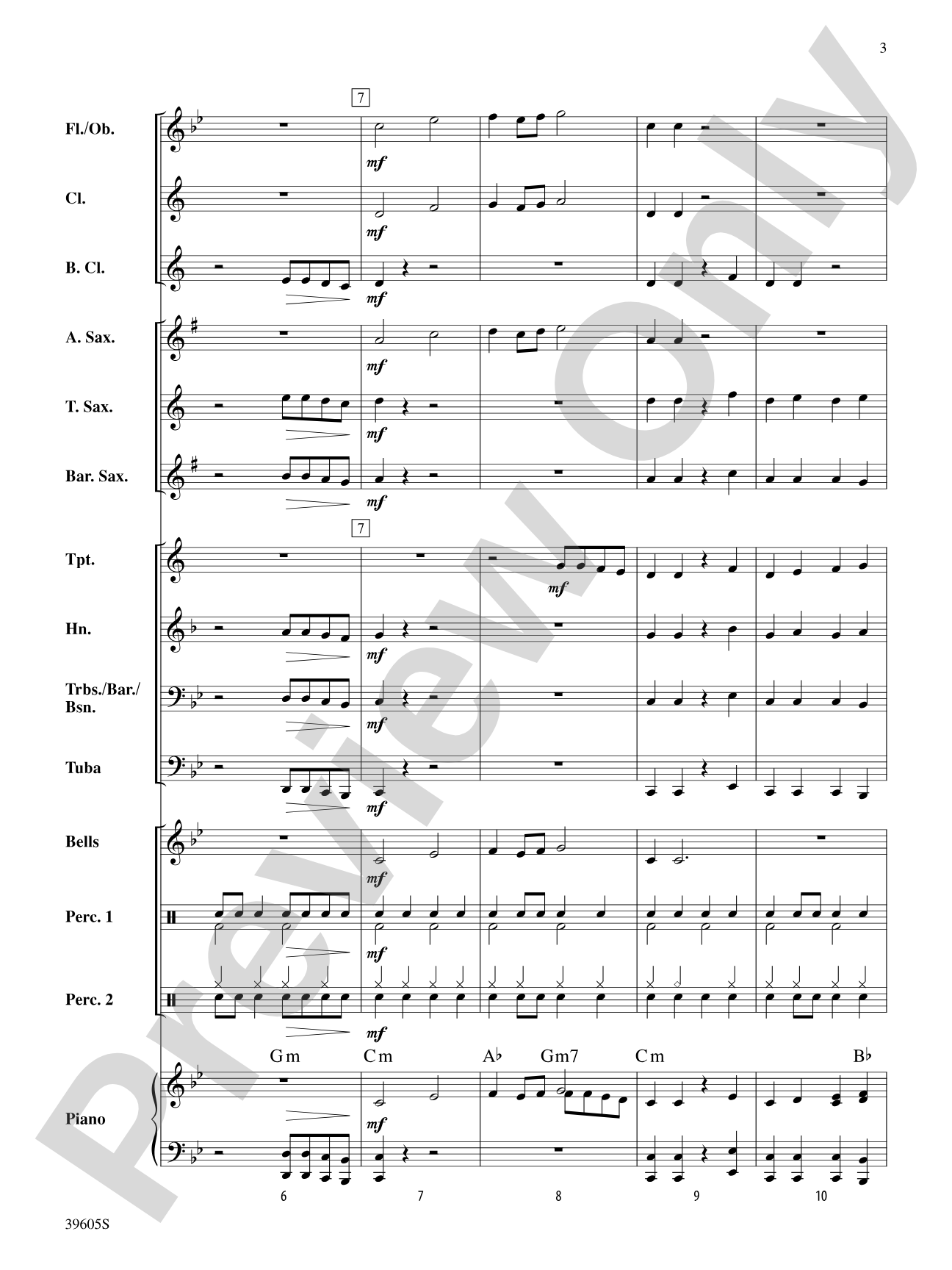 Atomic Clock: Concert Band Conductor Score & Parts
