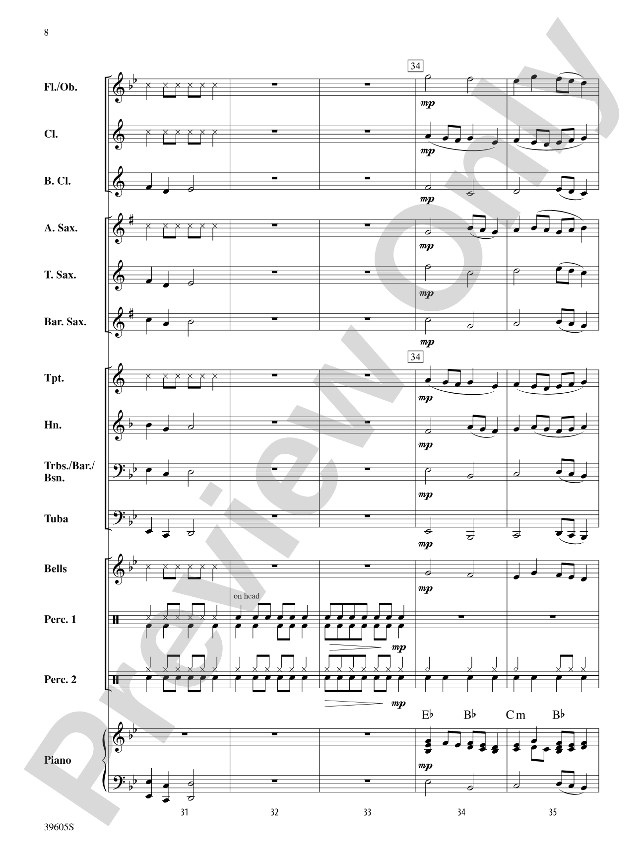 Atomic Clock: Concert Band Conductor Score & Parts