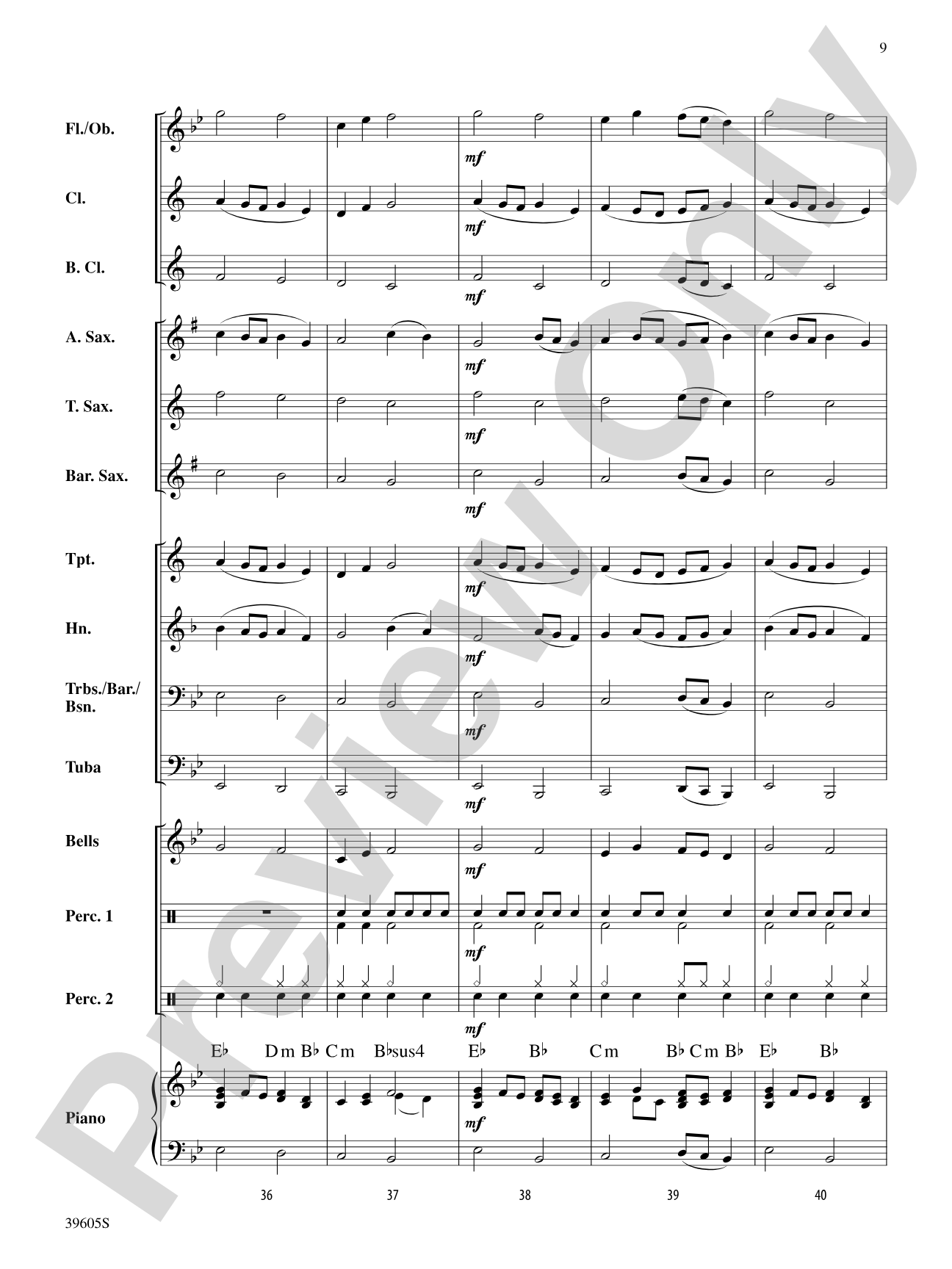 Atomic Clock: Concert Band Conductor Score & Parts