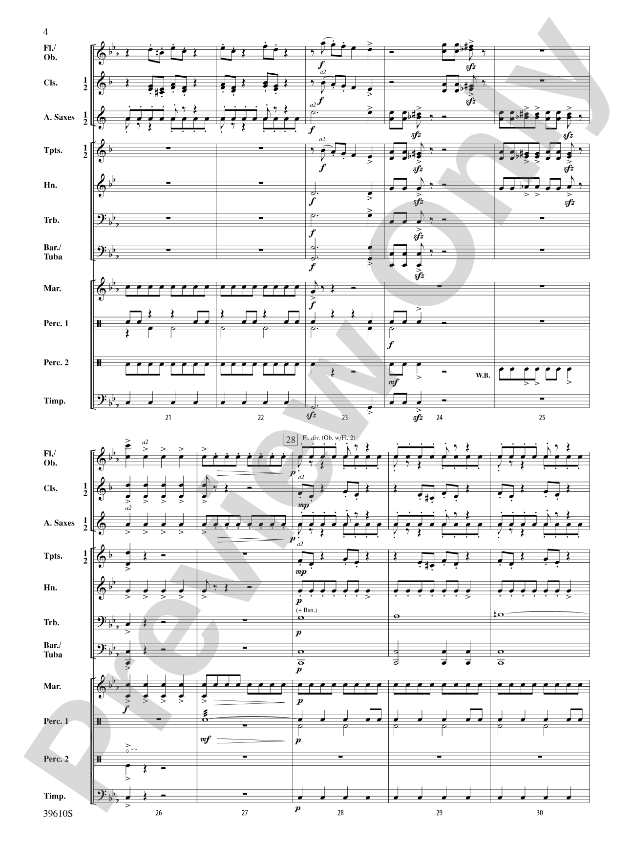 Hercules vs. the Hydra: Concert Band Conductor Score & Parts